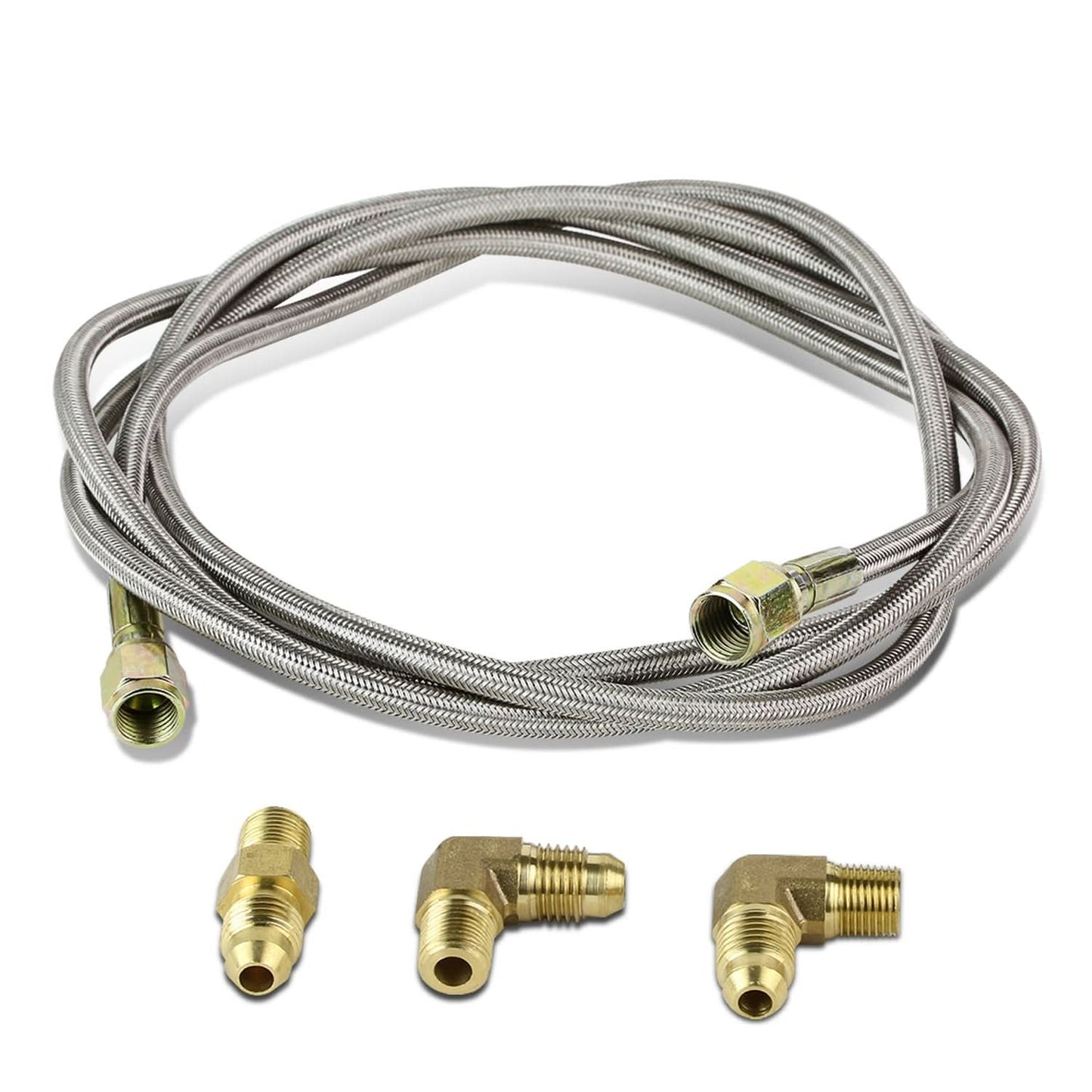 Oil Feed Line - Straight Ends - 4AN