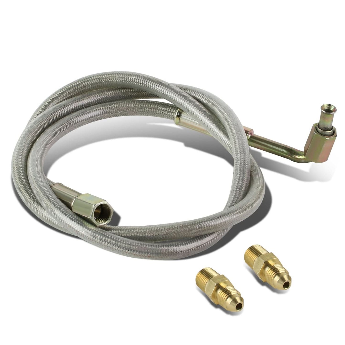 4AN Oil Feed Line - 90 Degree Fittings Both Ends