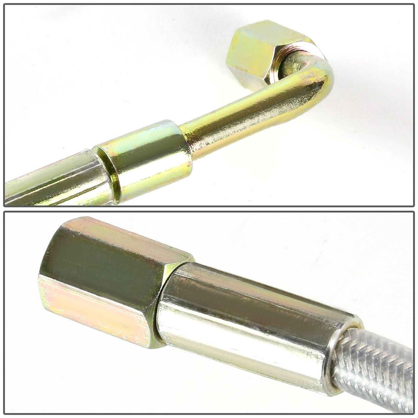 4AN Oil Feed Line - 90 Degree Fittings Both Ends