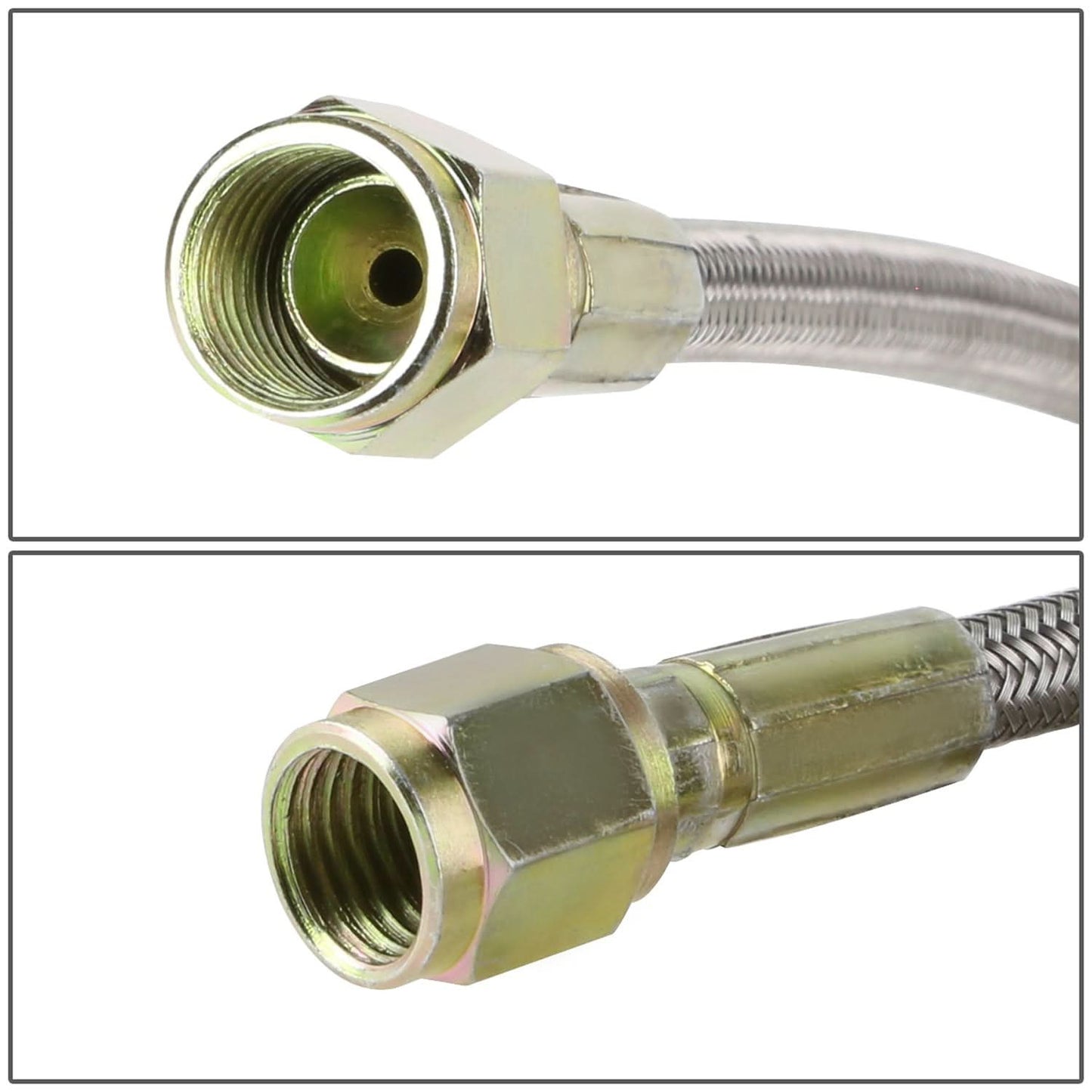 4AN Oil Feed Line Straight Fittings Both Ends