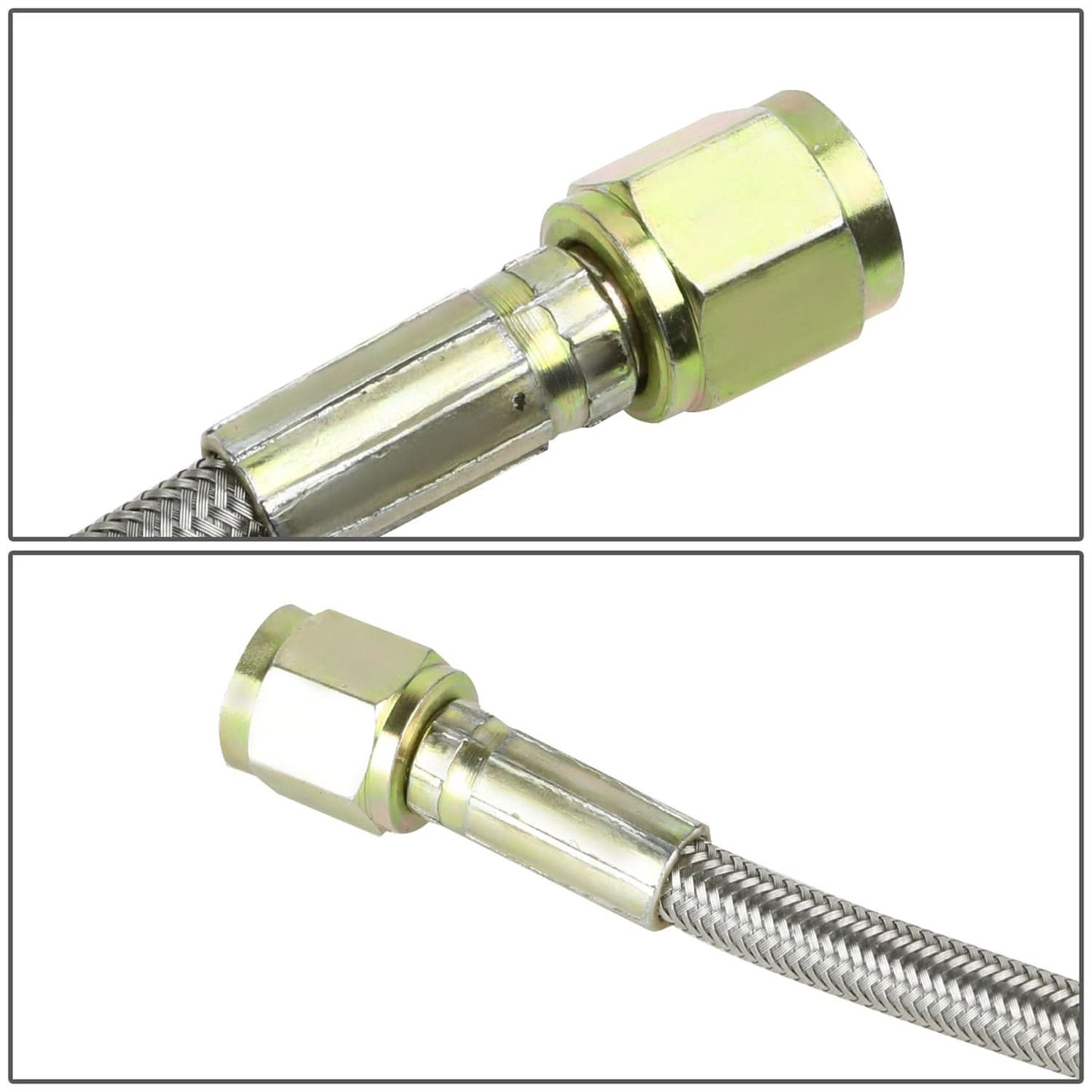 4AN Oil Feed Line Straight Fittings Both Ends
