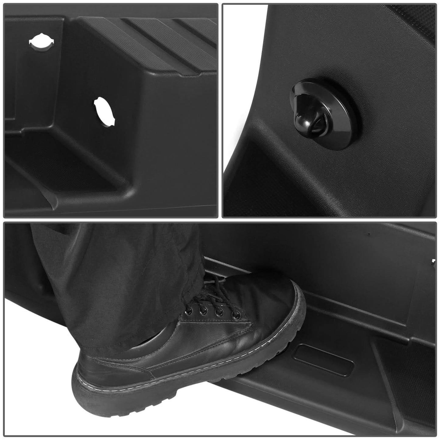 09-14 Ford F-150 Rear Bumper - Fleetside Models Black
