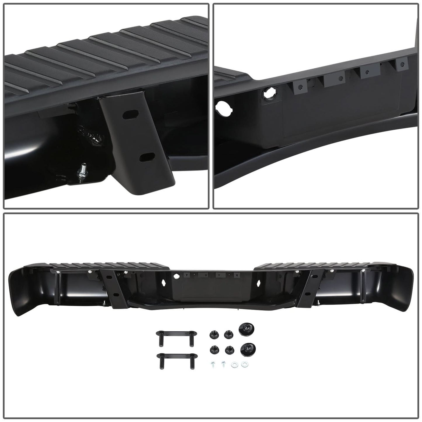09-14 Ford F-150 Rear Bumper - Fleetside Models Black