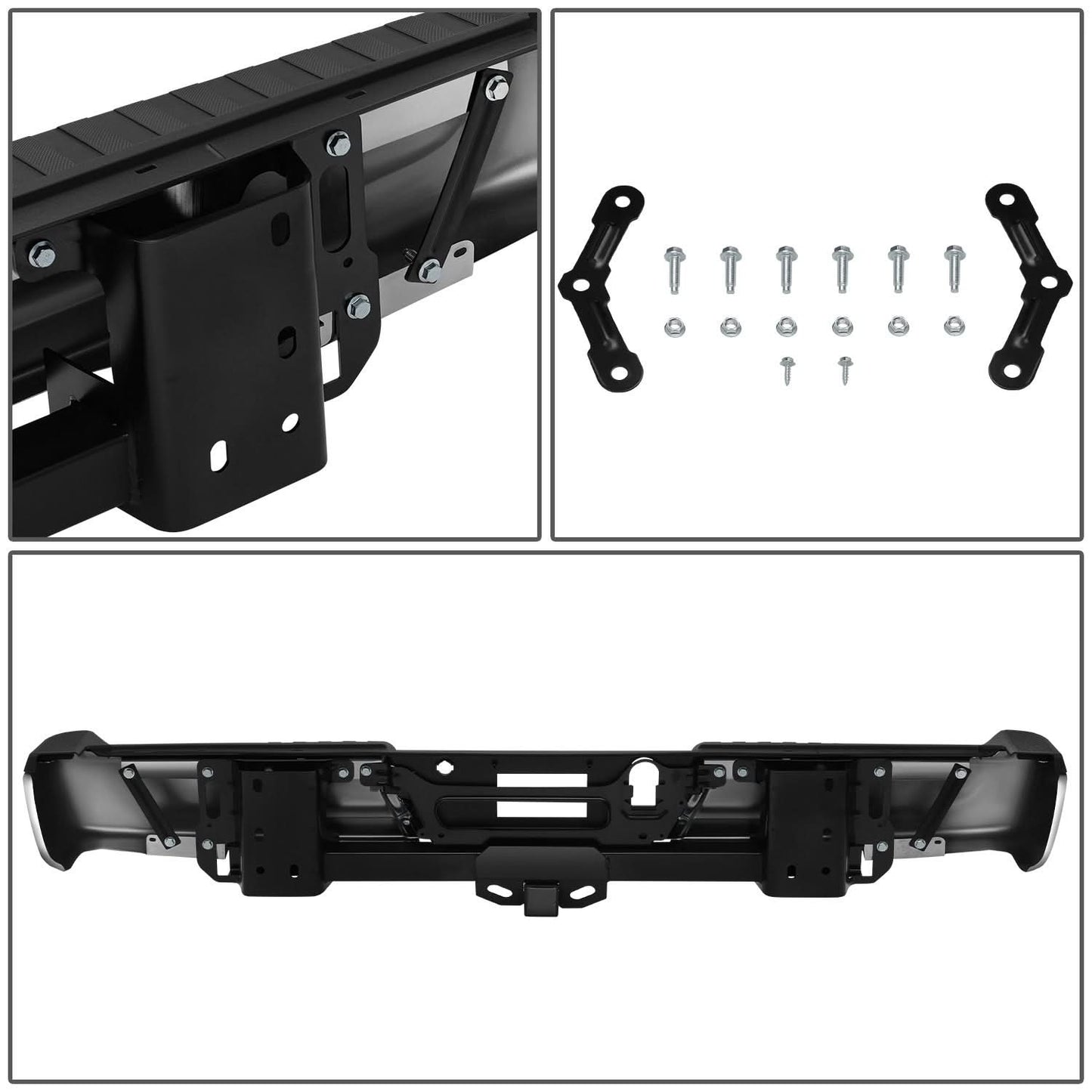 2015-2020 Ford F-150 Chrome Rear Bumper Assembly