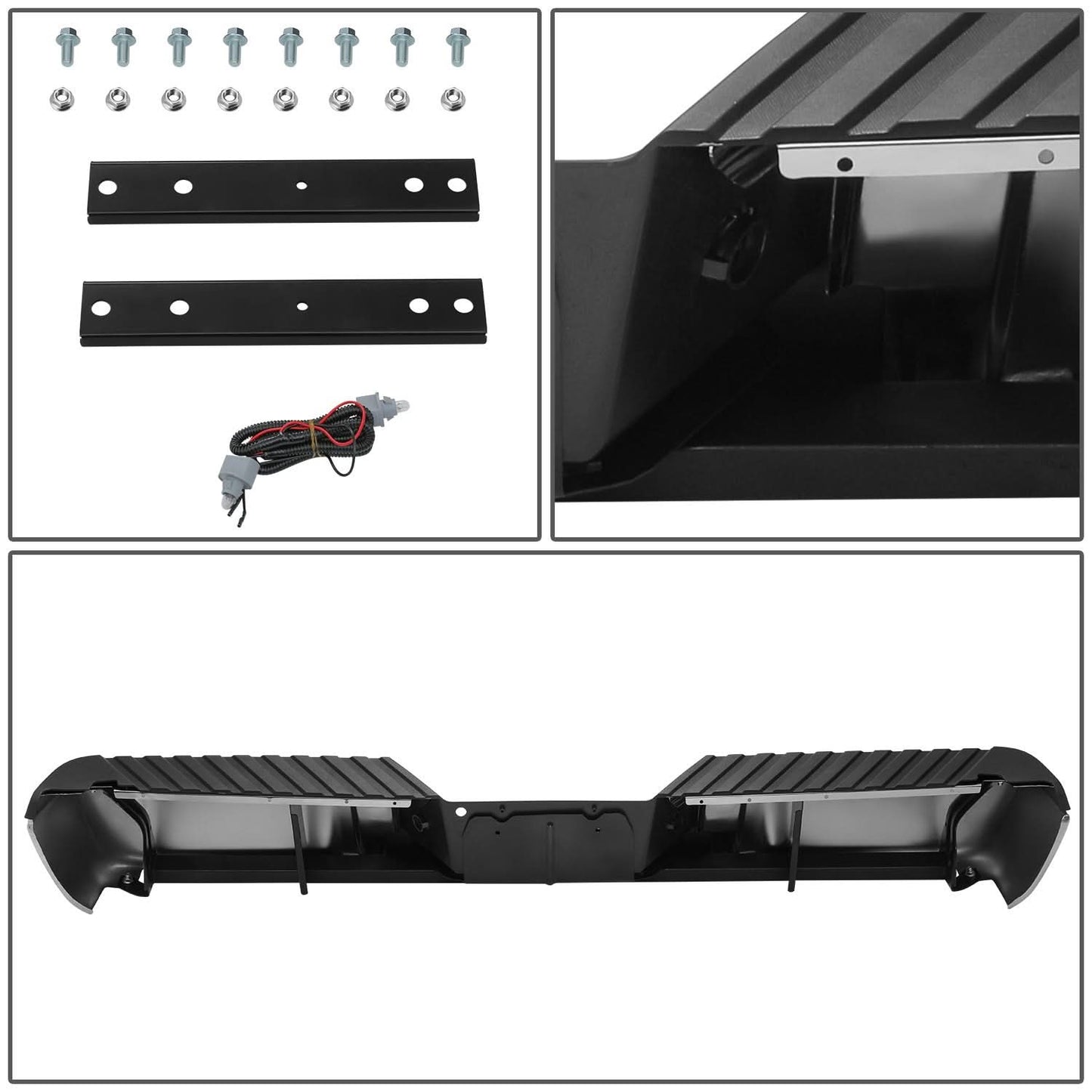 2008-2016 Ford F-250/F-350/F-450 Super Duty Chrome Rear Bumper Assembly
