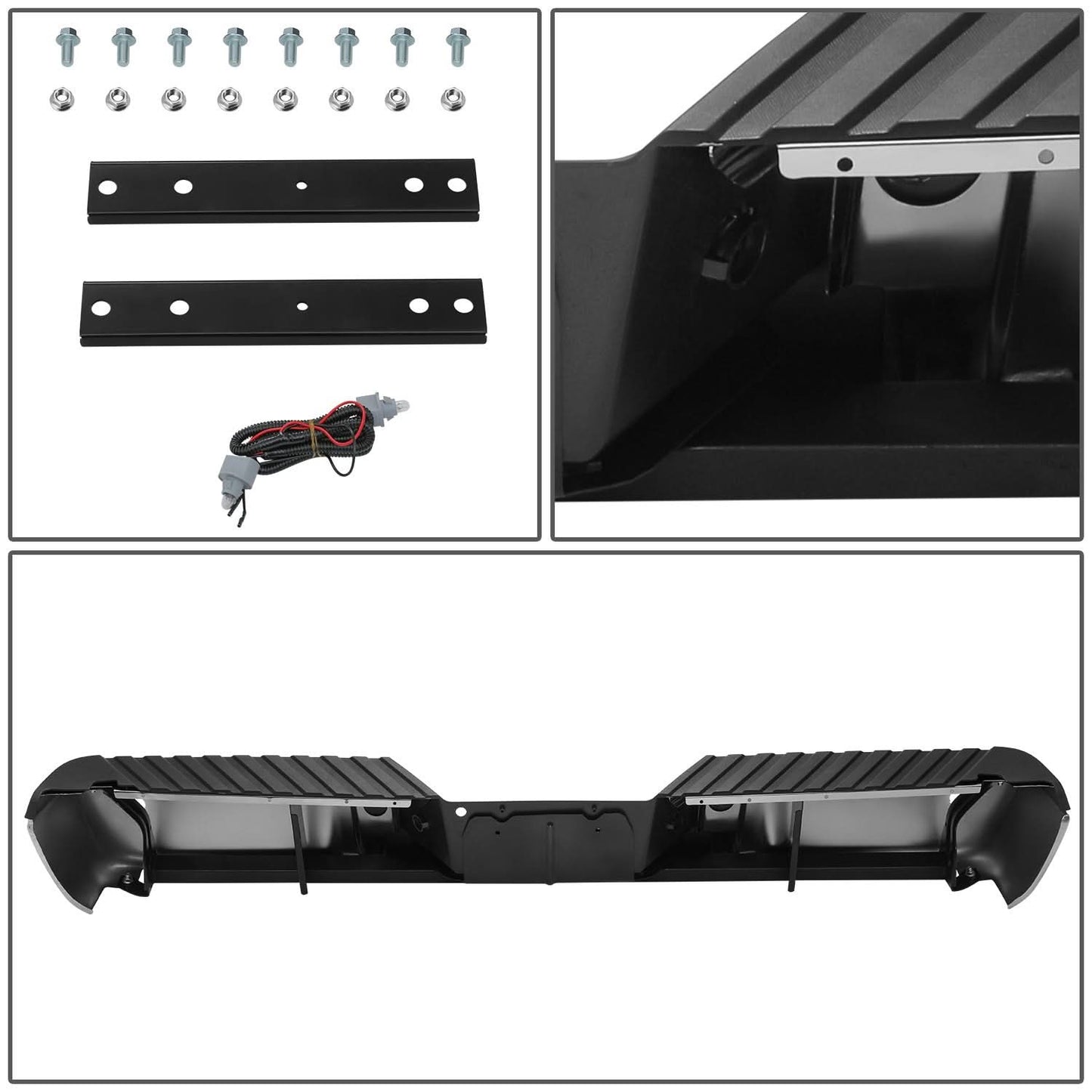 2008-2016 Ford F-250/F-350/F-450 Super Duty Chrome Rear Bumper Assembly