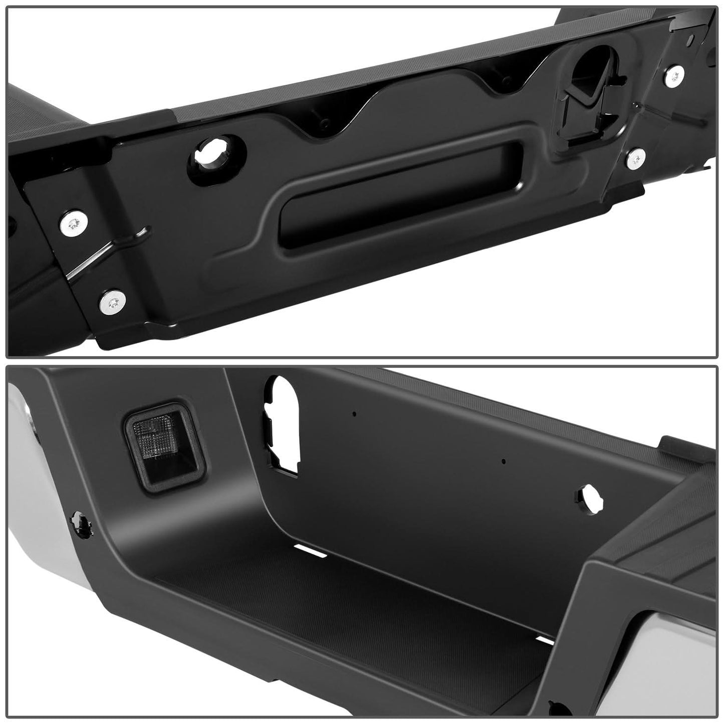 2017-2022 Ford F-250/F-350 Super Duty Chrome Rear Bumper w/ Sensor Holes