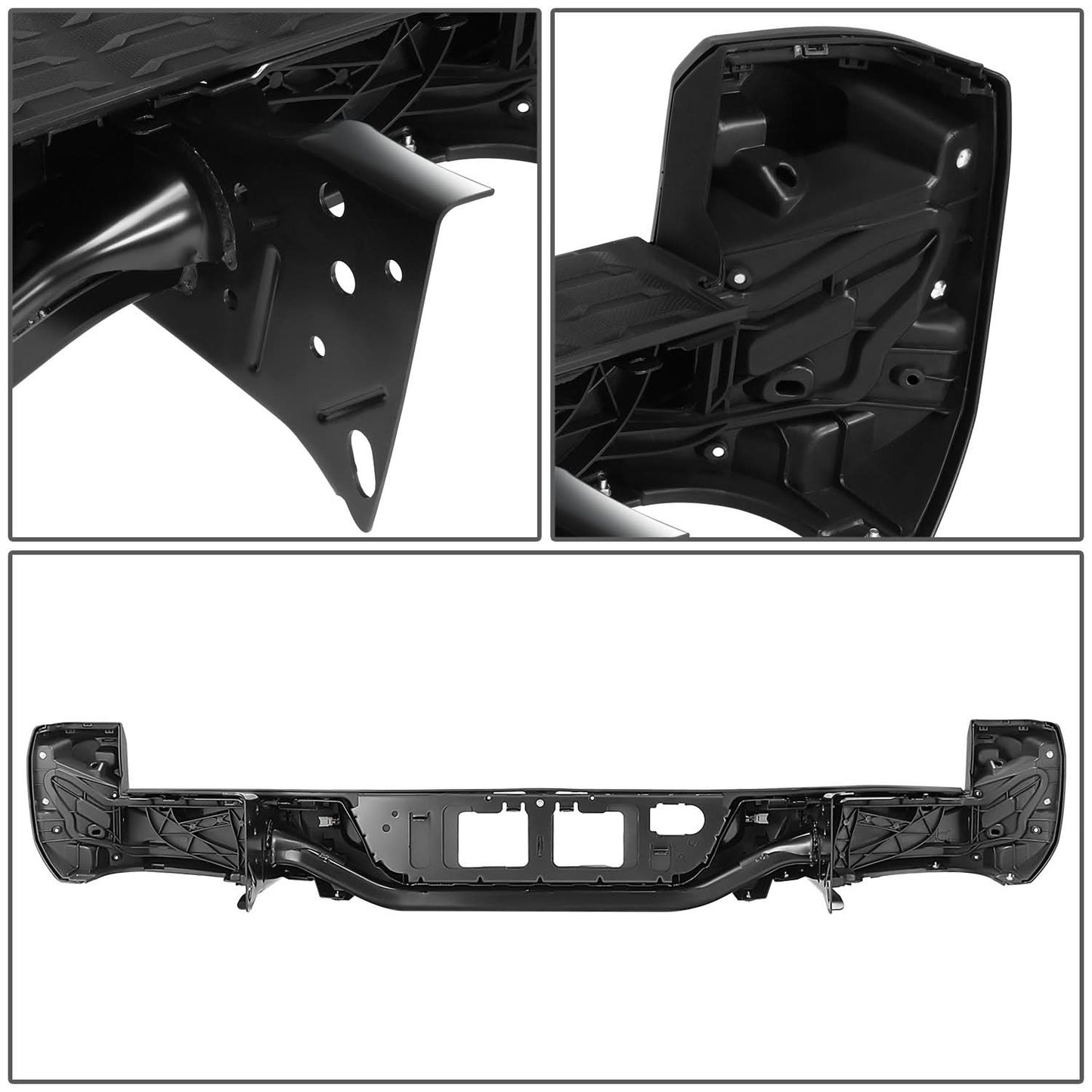 2016-2023 Toyota Tacoma Rear Bumper with Sensor Hole - Black