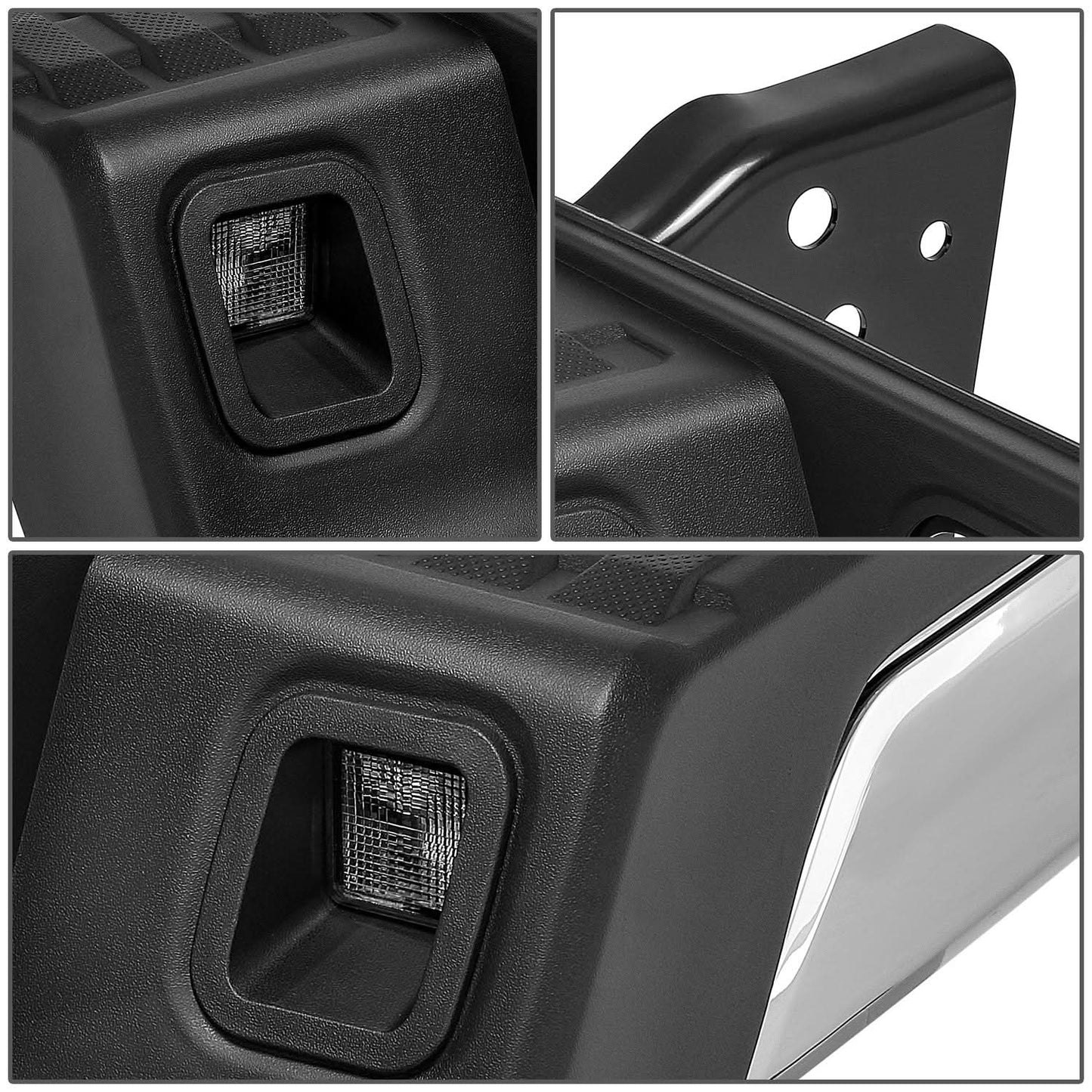 2016-2023 Toyota Tacoma Rear Bumper Without Sensor Hole Chrome