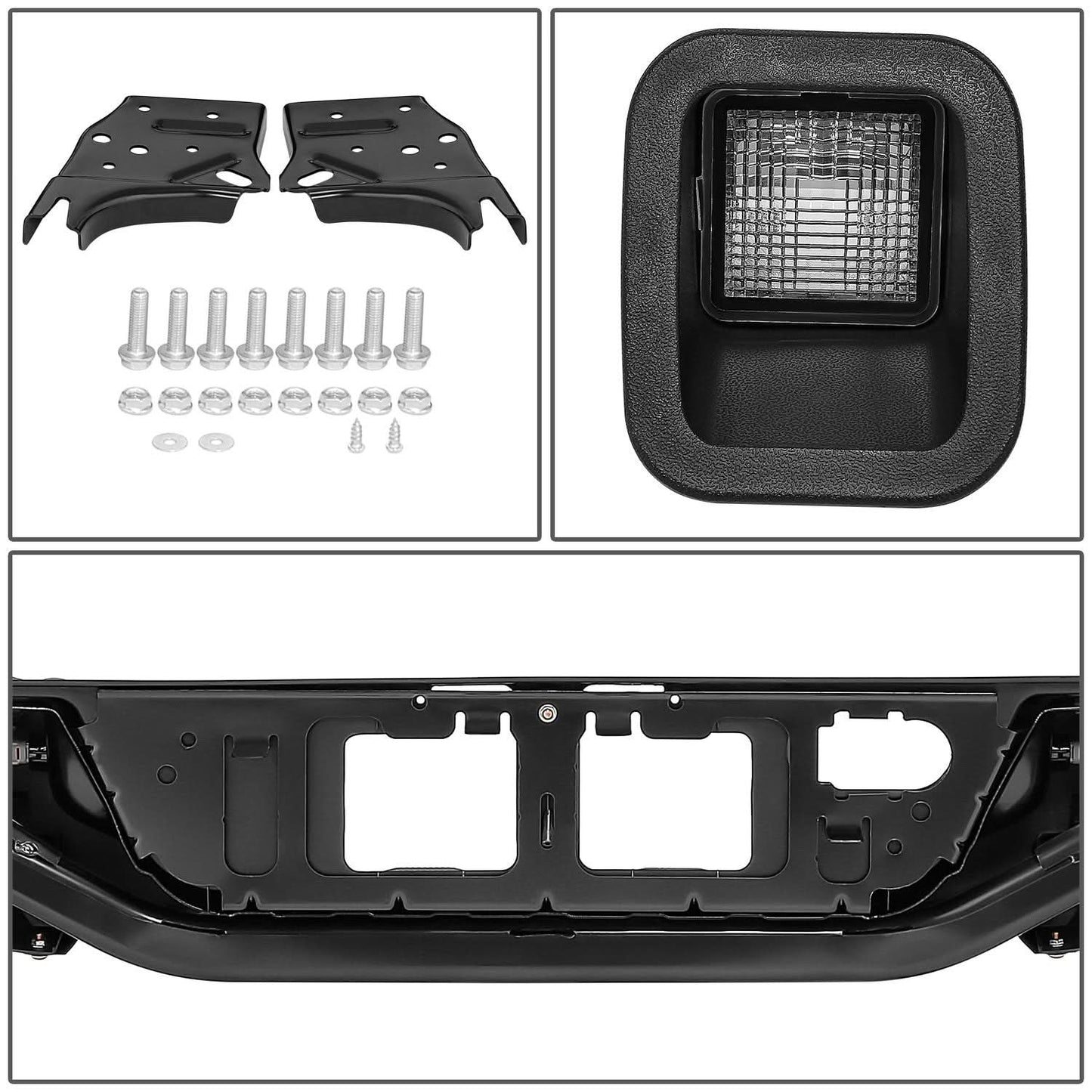 2016-2023 Toyota Tacoma Rear Bumper Without Sensor Hole Chrome