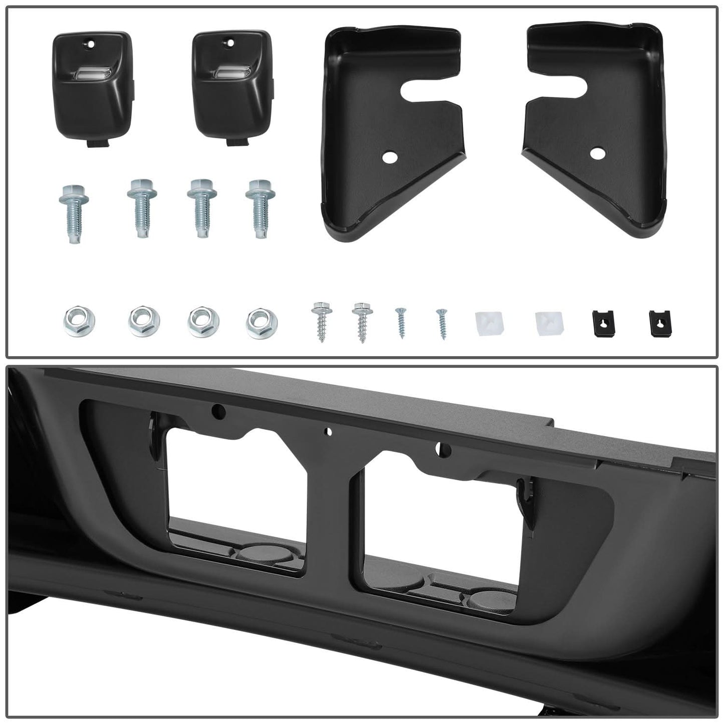 2007-2013 Toyota Tundra Rock Warrior Style Rear Bumper - Black