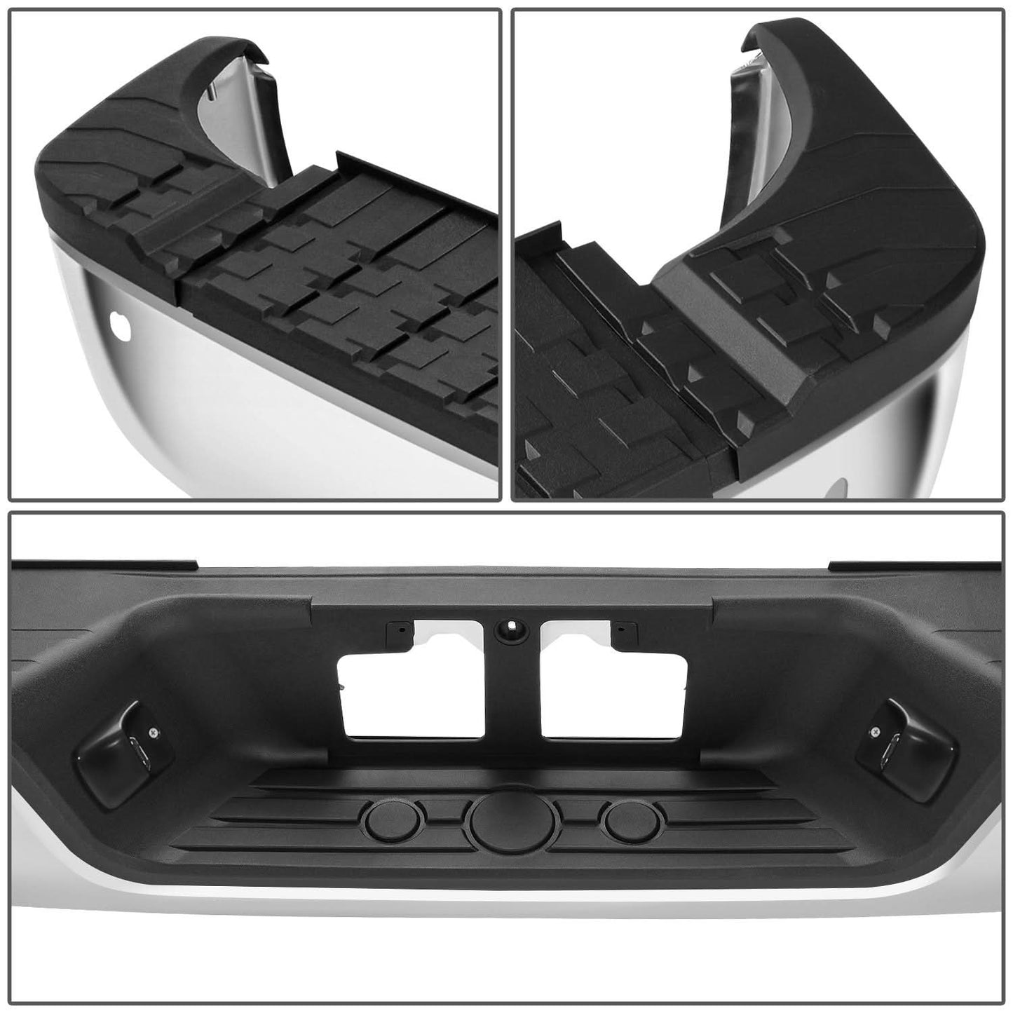 2007-2013 Toyota Tundra Chrome Rear Bumper - Parking Assist Compatible