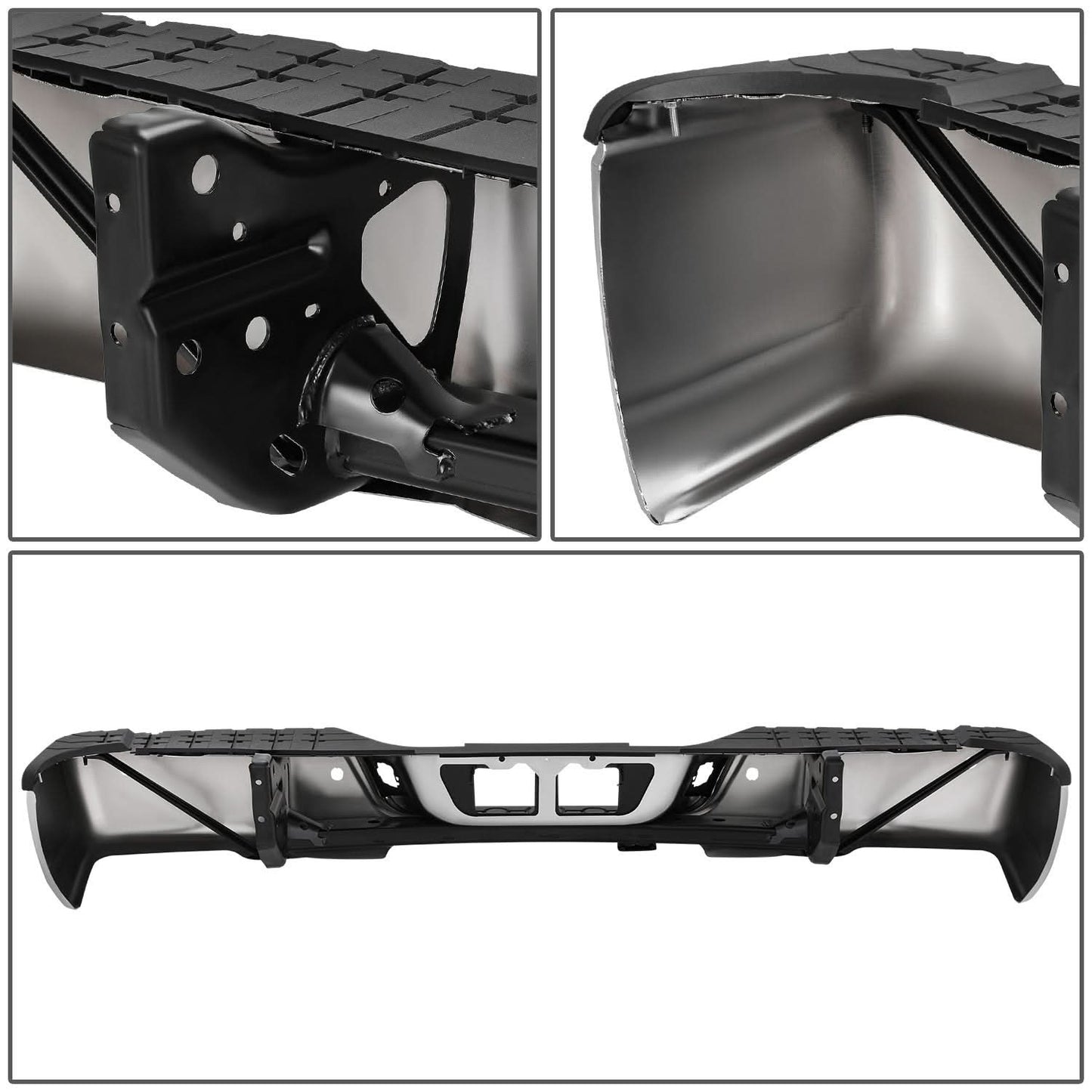 2007-2013 Toyota Tundra Chrome Rear Bumper - Parking Assist Compatible