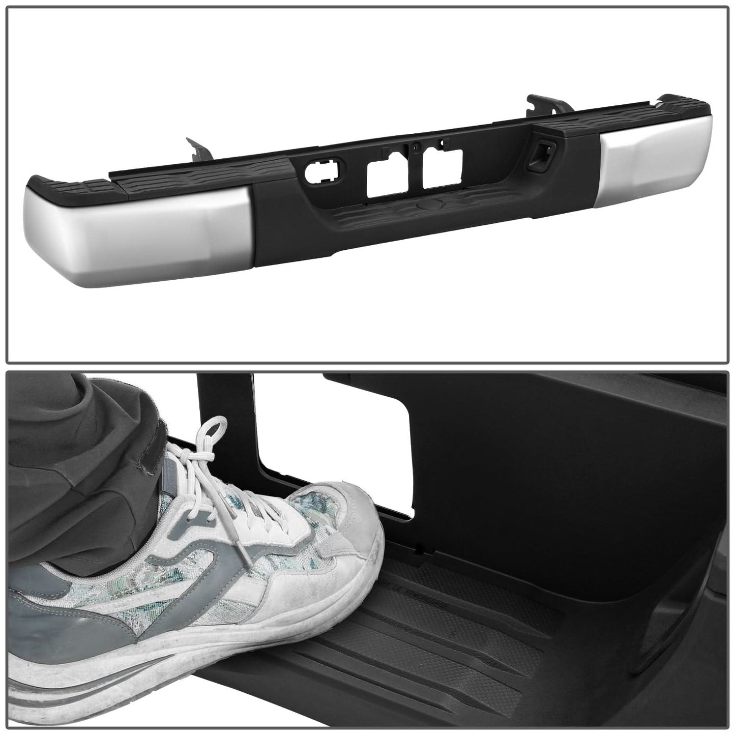 2014-2021 Toyota Tundra Chrome Rear Bumper Without Tow Package