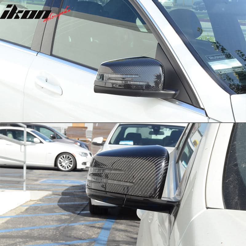 2010-2014 Mercedes-Benz E Class Matte Side View Mirror Trim Overlay CF