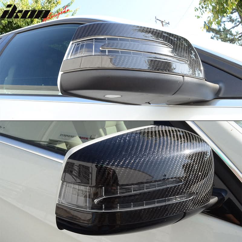 2010-2014 Mercedes-Benz E Class Matte Side View Mirror Trim Overlay CF