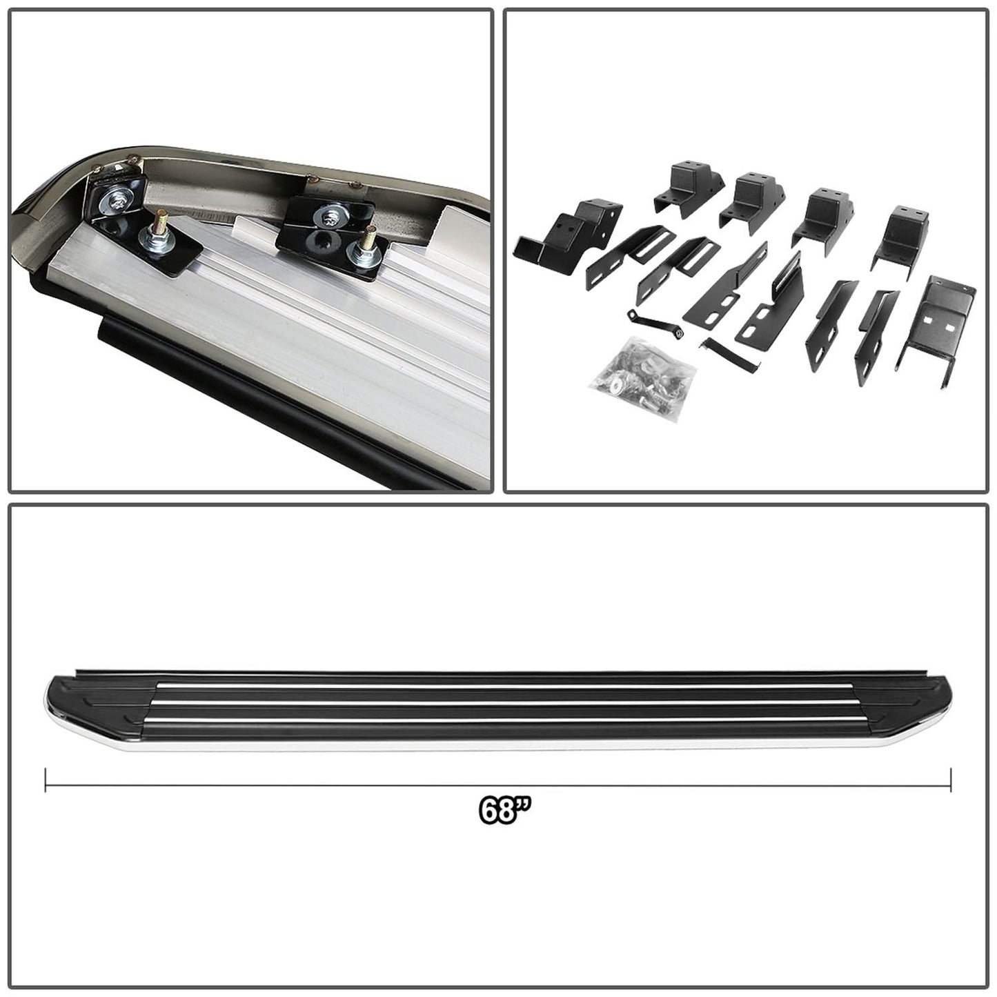 2007-2009 Acura MDX 5.5" Running Boards Aluminum