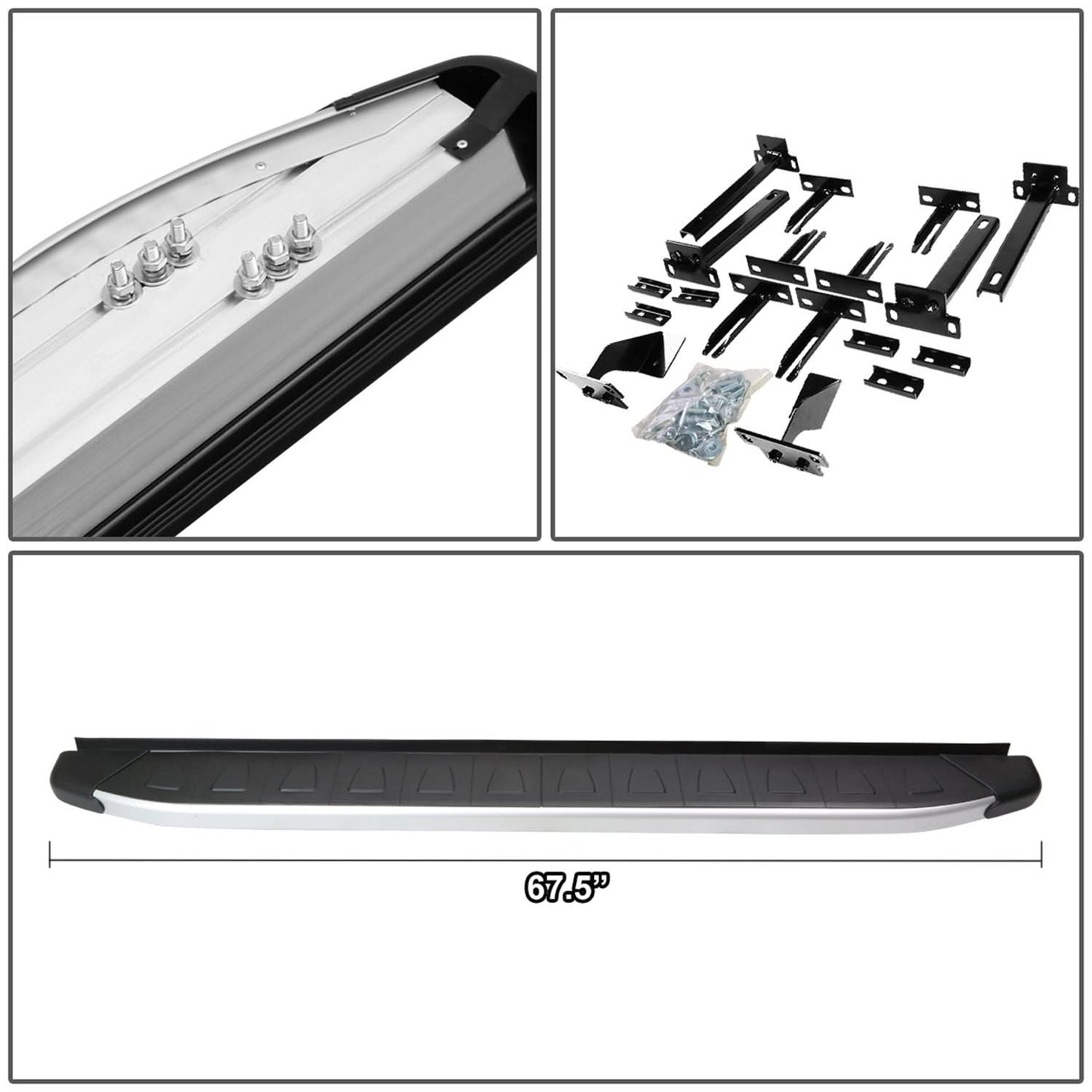 13-16 Mitsubishi Outlander Sport Running Boards - Aluminum