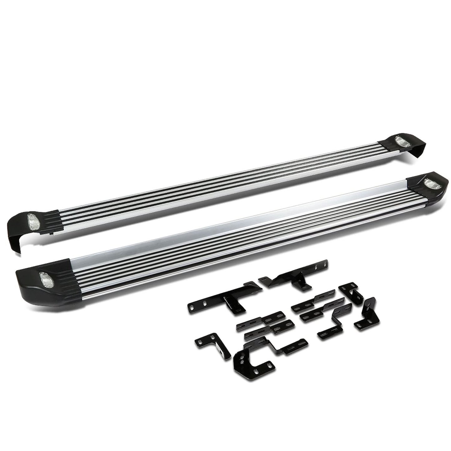 2008-2013 Toyota Highlander LED Running Boards Aluminum Black