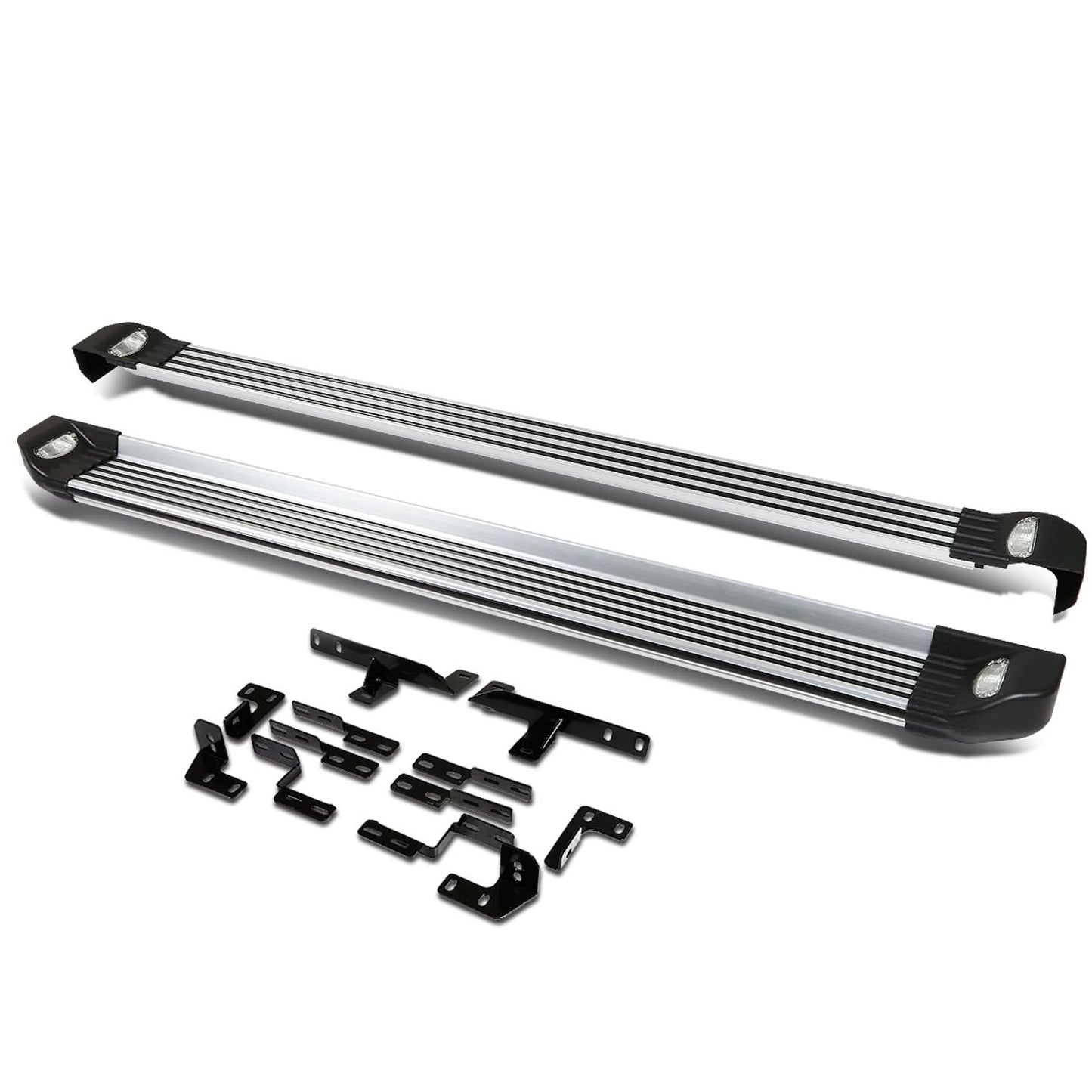 2008-2013 Toyota Highlander LED Running Boards Aluminum Black