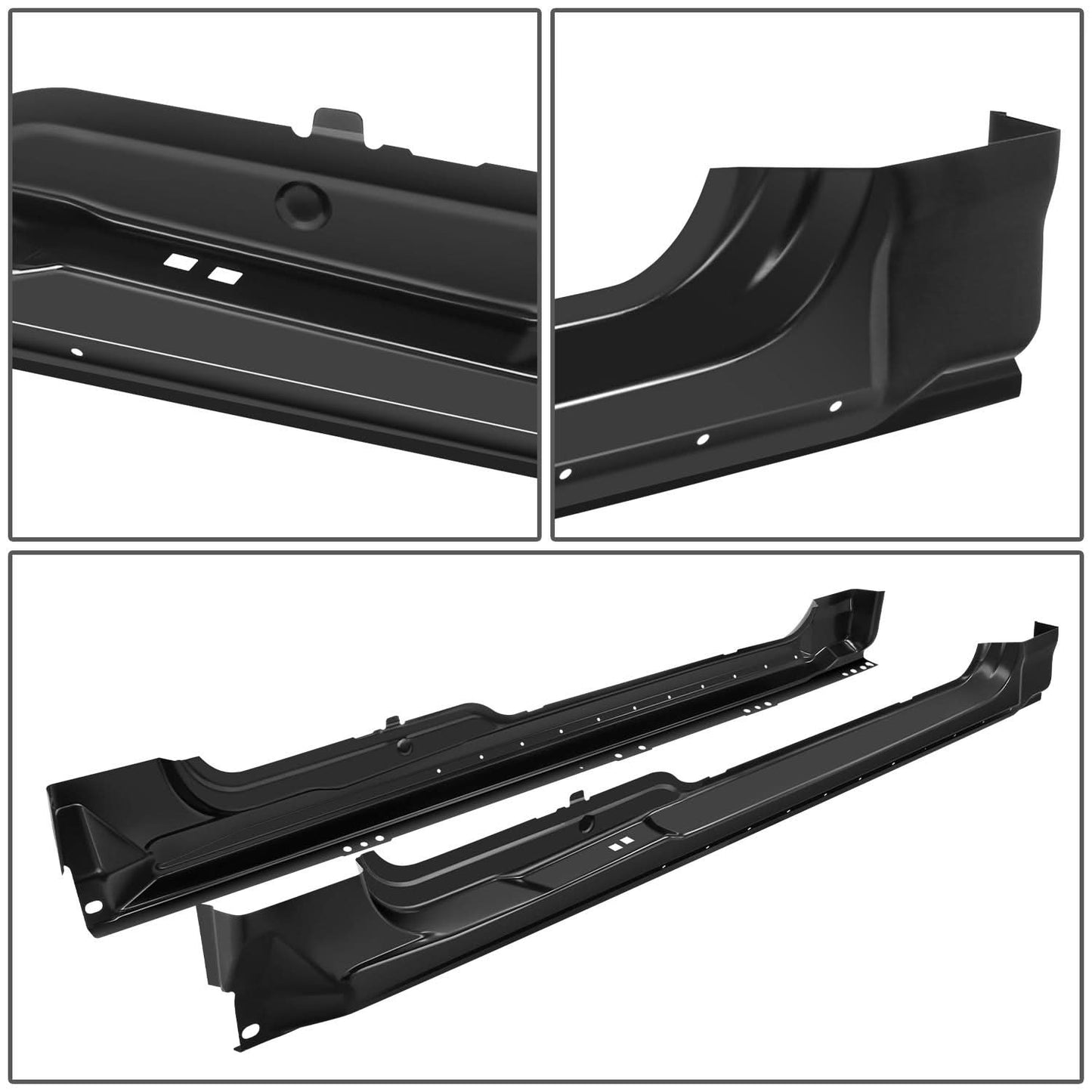 2009-2014 Ford F-150 Extended Super Cab Rocker Panels - Primered Black