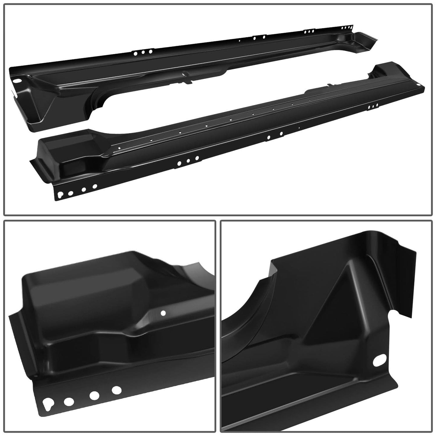 2009-2014 Ford F-150 Extended Super Cab Rocker Panels - Primered Black