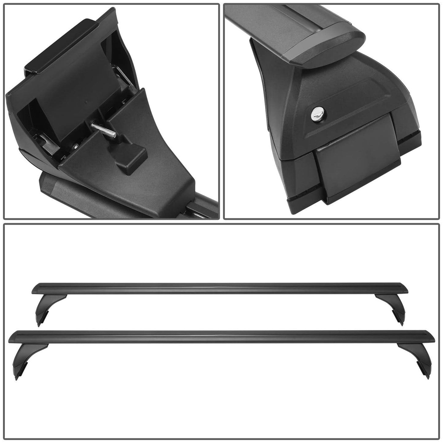 2007-2022 Jeep Wrangler JK/JL Roof Rack Crossbar System - Aluminum