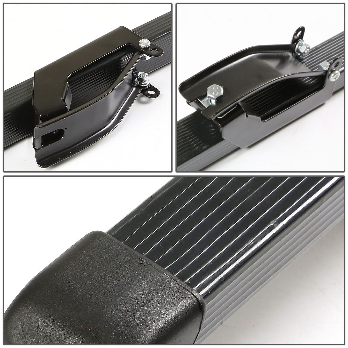 Universal 54" Black Aluminum Square Roof Rack Crossbar