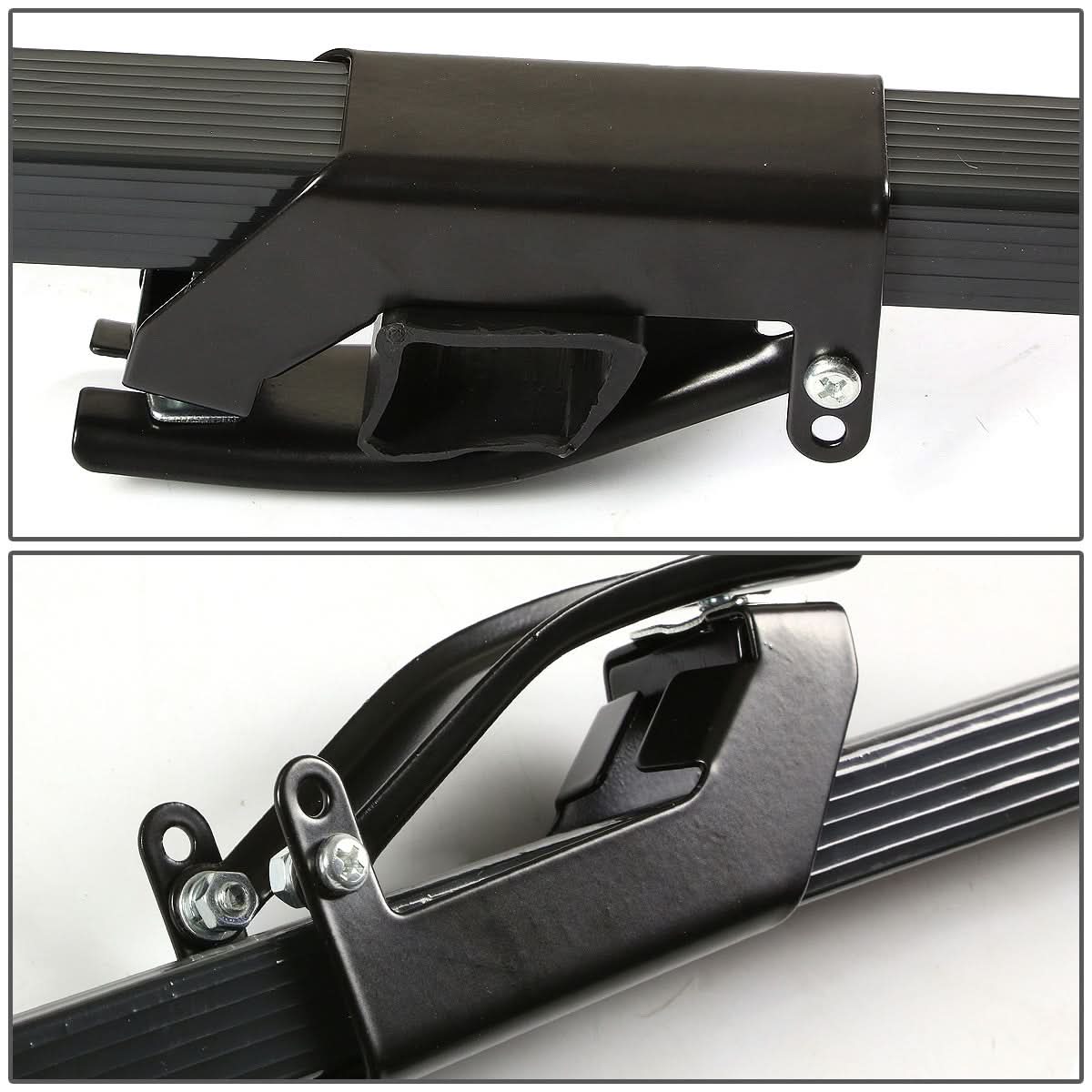Universal 54" Black Aluminum Square Roof Rack Crossbar