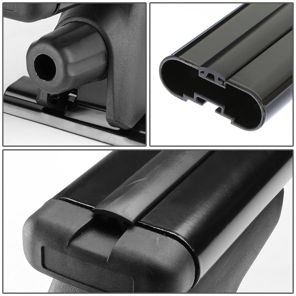 Universal Aluminum Aero Roof Rack Crossbar - 50" - Black