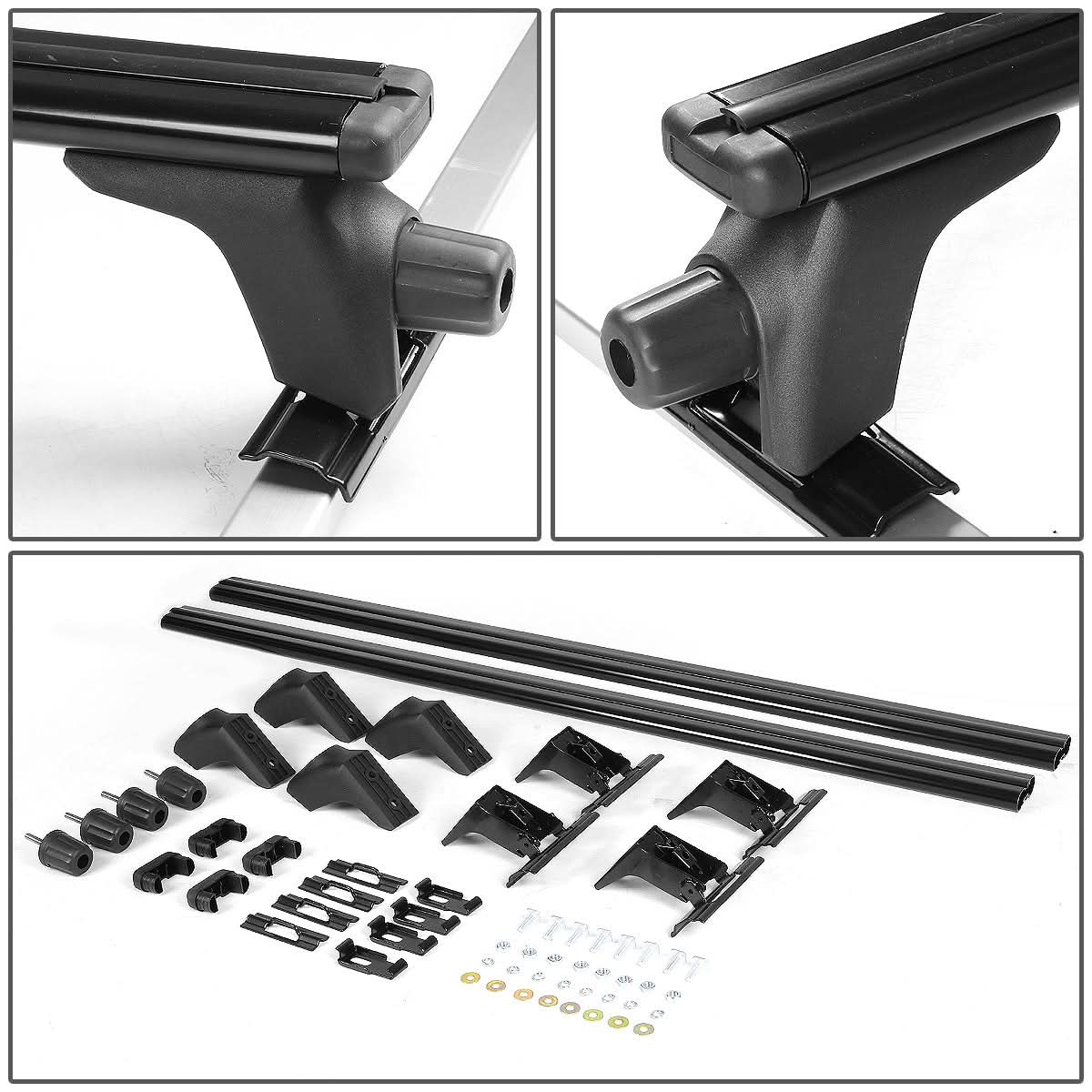 Universal Aluminum Aero Roof Rack Crossbar - 50" - Black