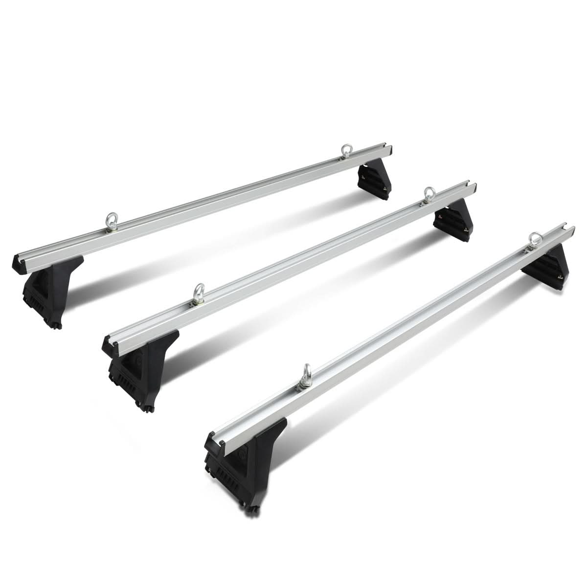 Universal 58" Aluminum Roof Rack Kit - Silver