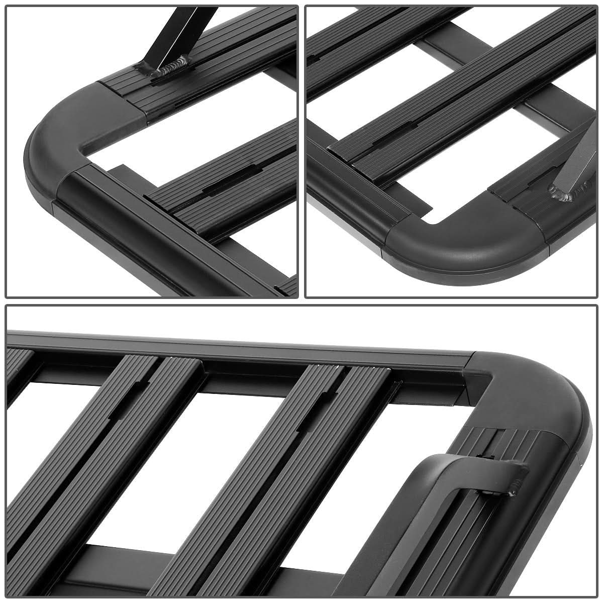 60x40 Aluminum Roof Rack Cargo Basket - Black
