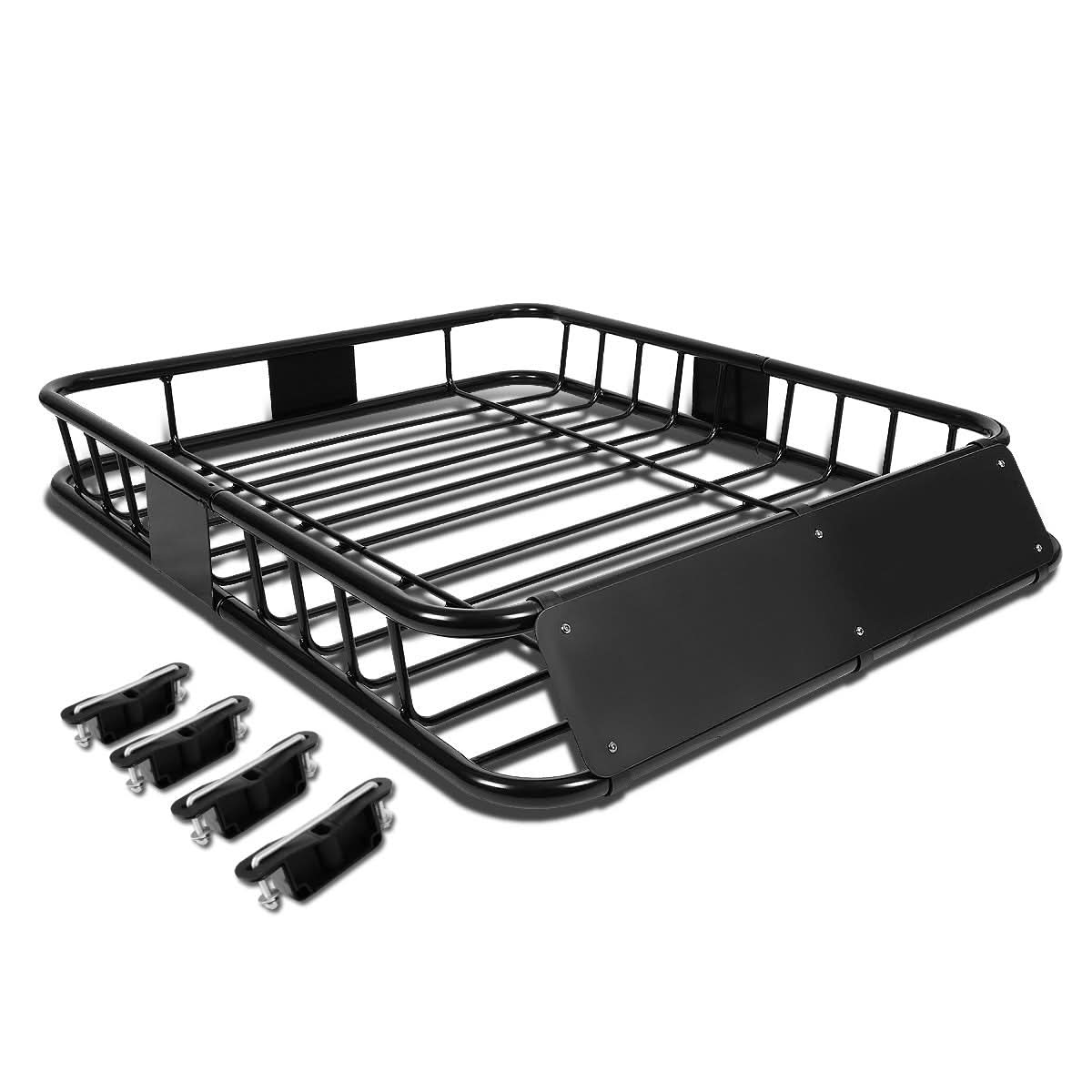 Universal Steel Roof Rack Basket 48" x 40" - Black