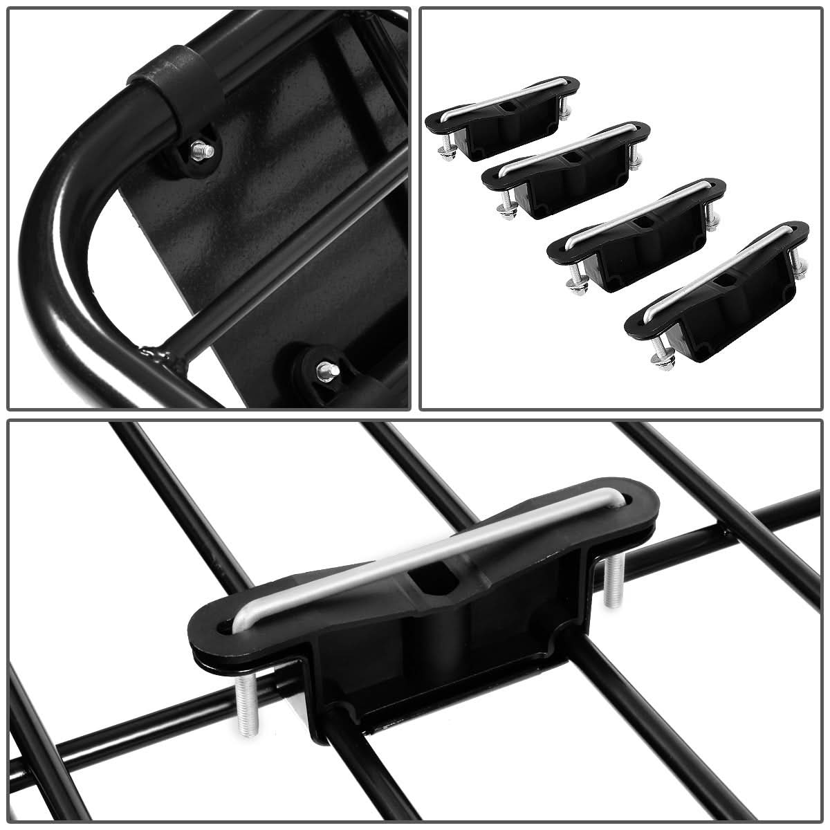 Universal Steel Roof Rack Basket 48" x 40" - Black