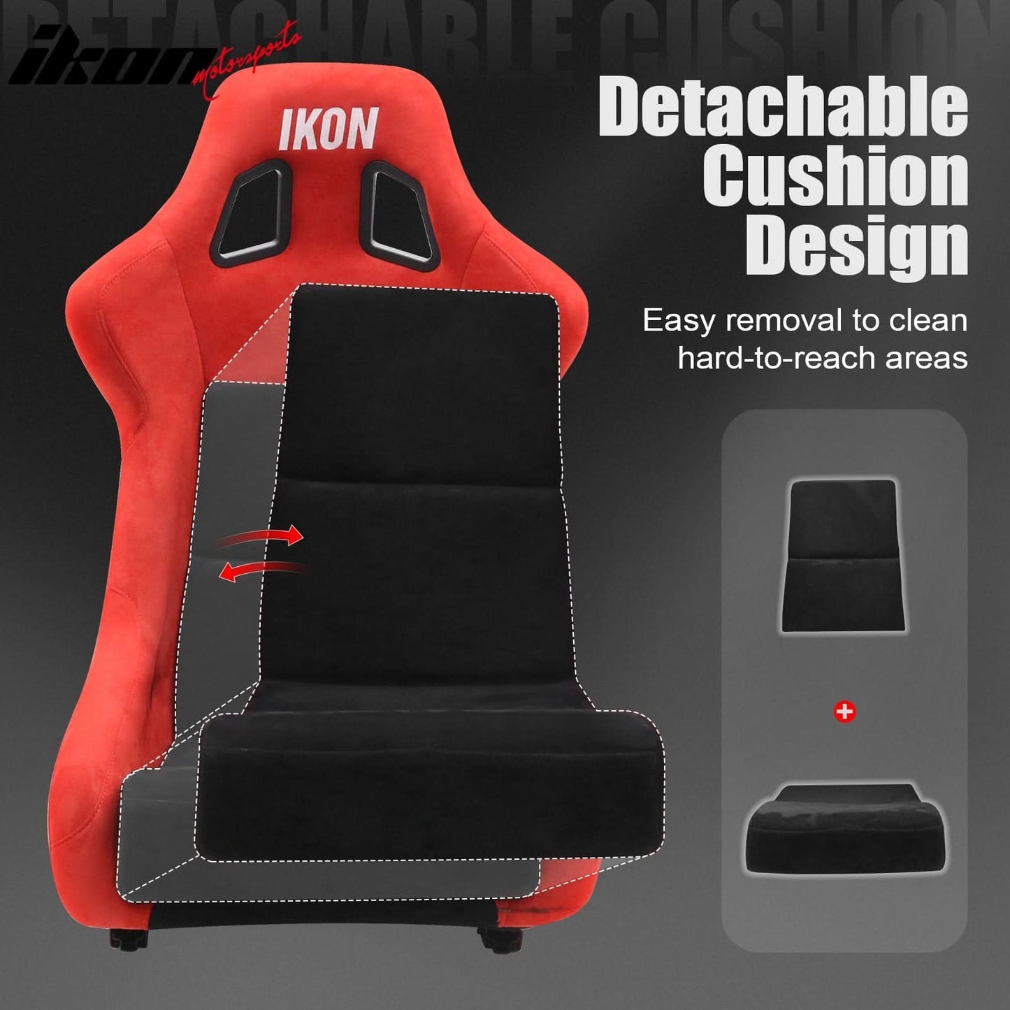 Universal Racing Bucket Seats W/4 Point 3" Belt Harness Grey
