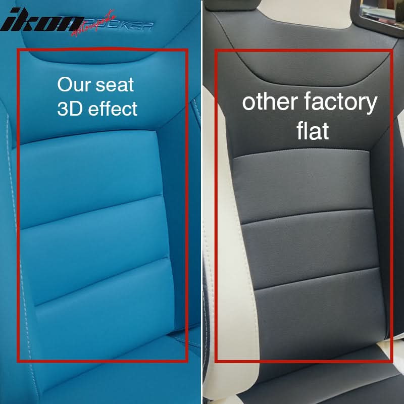 Universal X2 Reclinable Honeycomb Racing Seat + Dual Slider PU Leather
