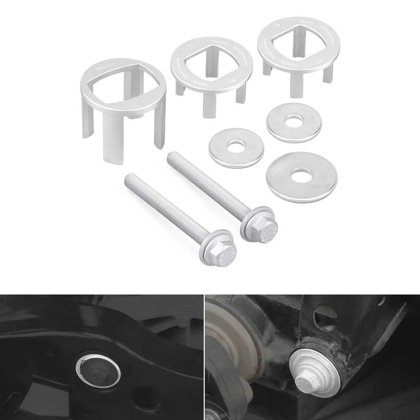 BMW 1 Series E81 E82 E87 E88 / 3 Series E90 E91 E92 E93 Billet Aluminum Rear Differential Mount Insert Kit 2005 - 2013
