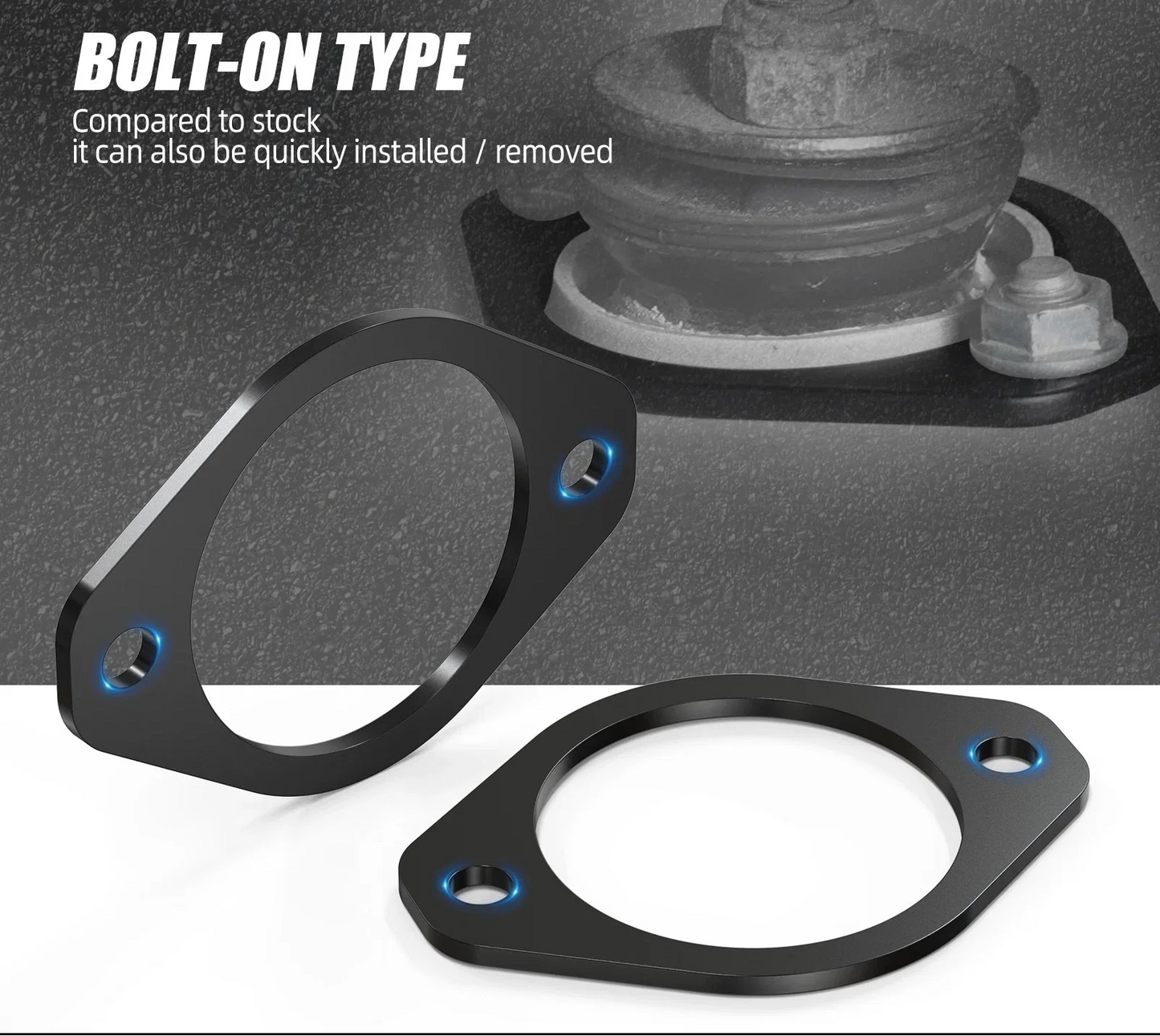 Rear Shock Mount Reinforcement Plates for BMW E30 E36 E46 Z3 Z4 (Steel Upgrade)