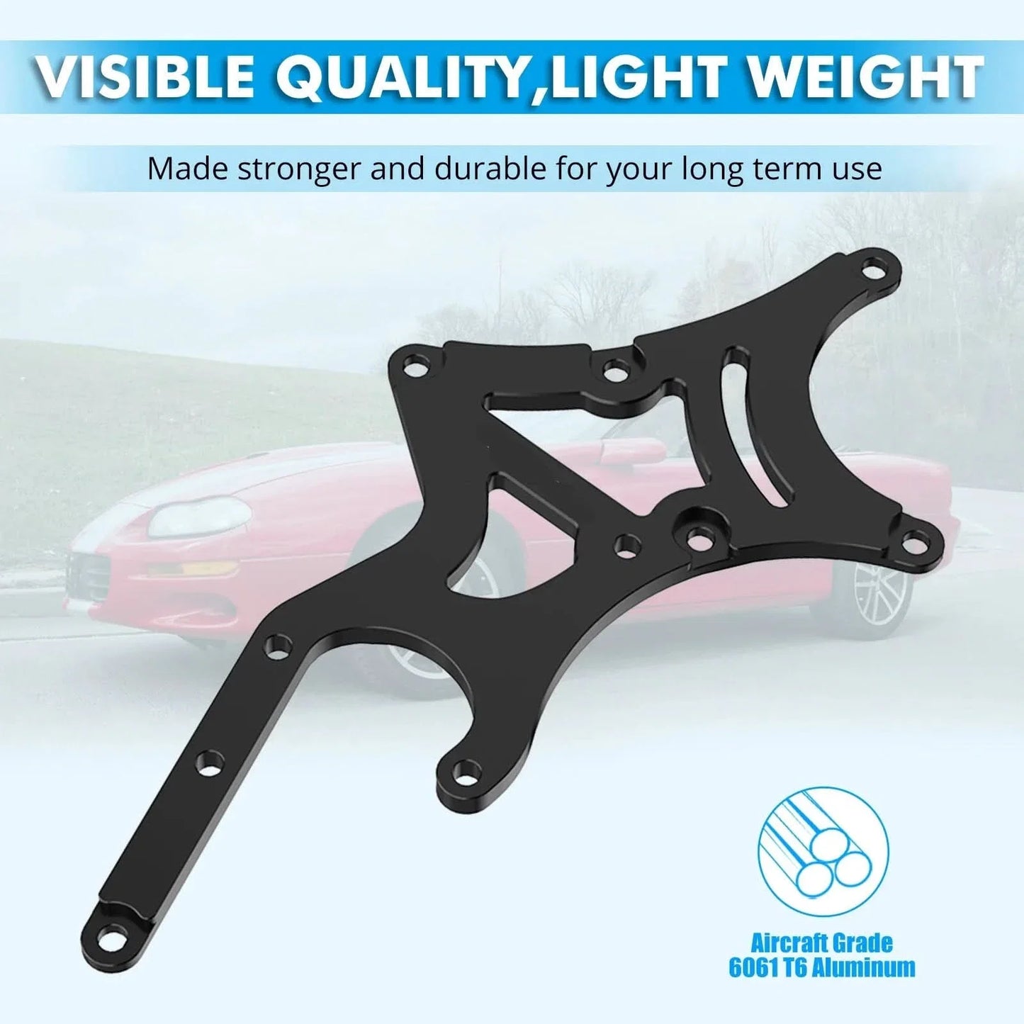 Driver-Side LS Truck Alternator & Power Steering Relocation Bracket Kit (1999–2014)