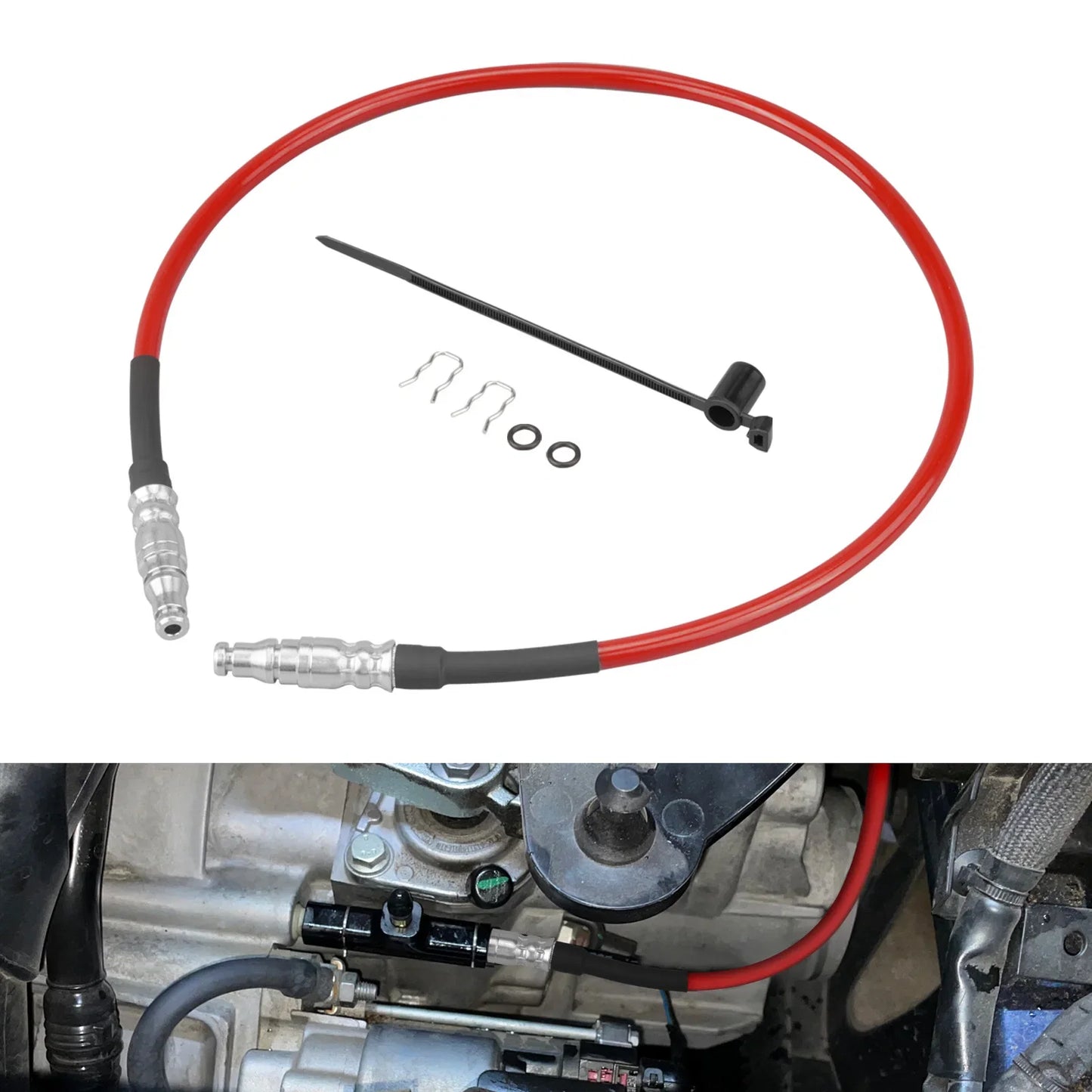 VW Golf / Jetta / Beetle / Bora / Audi TT A3 / Seat Leon Stainless Steel Braided Clutch Hose 6-Speed Manual LHD 1999 - 2007