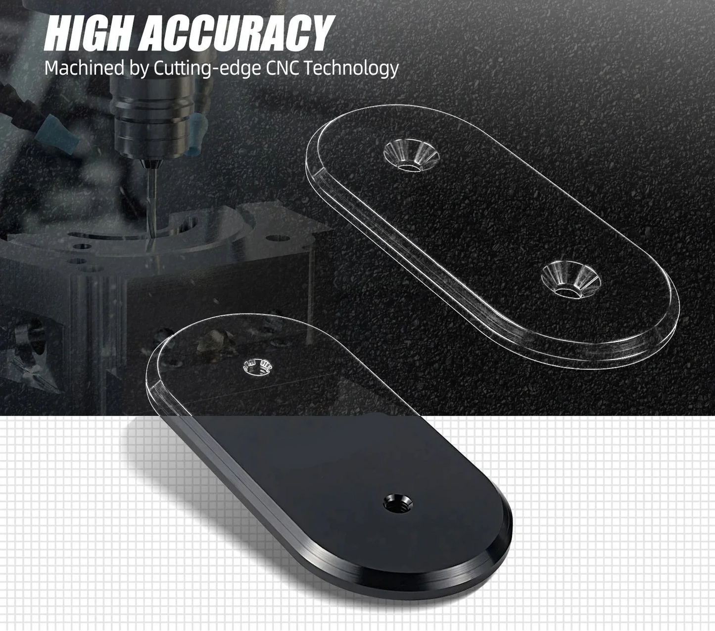 Honda Civic EG / Del Sol / Acura Integra Billet Aluminum Firewall A/C Delete Block Off Cover 1992 - 2001