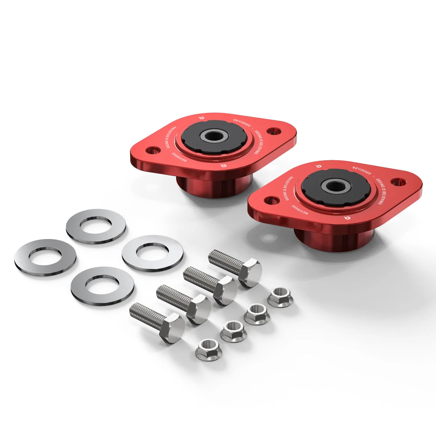 BMW 3 Series E30 E36 E46 / Z3 / Z4 E85 E86 Aluminum 85A Polyurethane Rear Shock Mounts 10mm 1986 - 2008