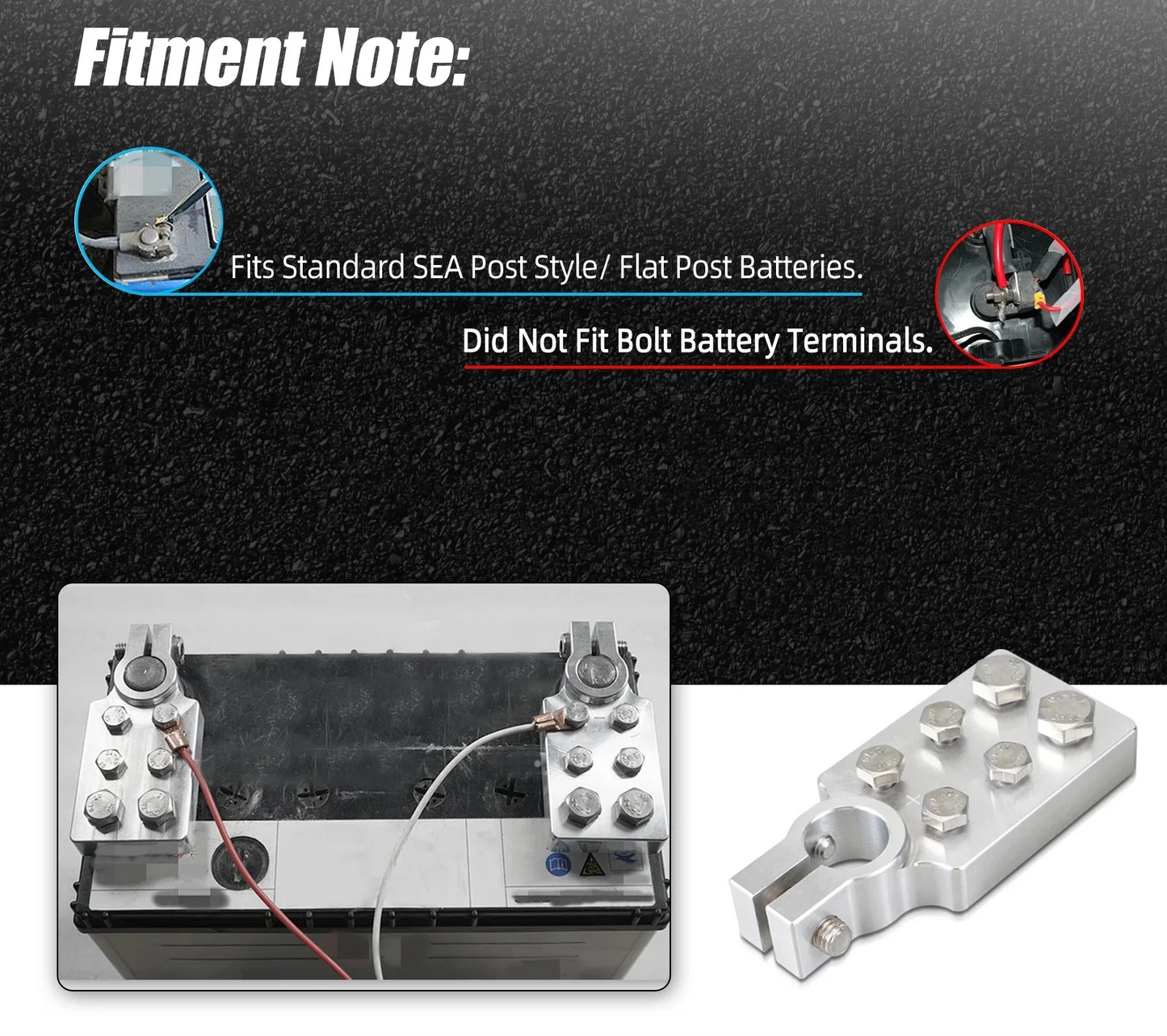Multi-Port Battery Terminal Connector – 4 or 6 Output for 4/0 AWG & Down (SAE Post)