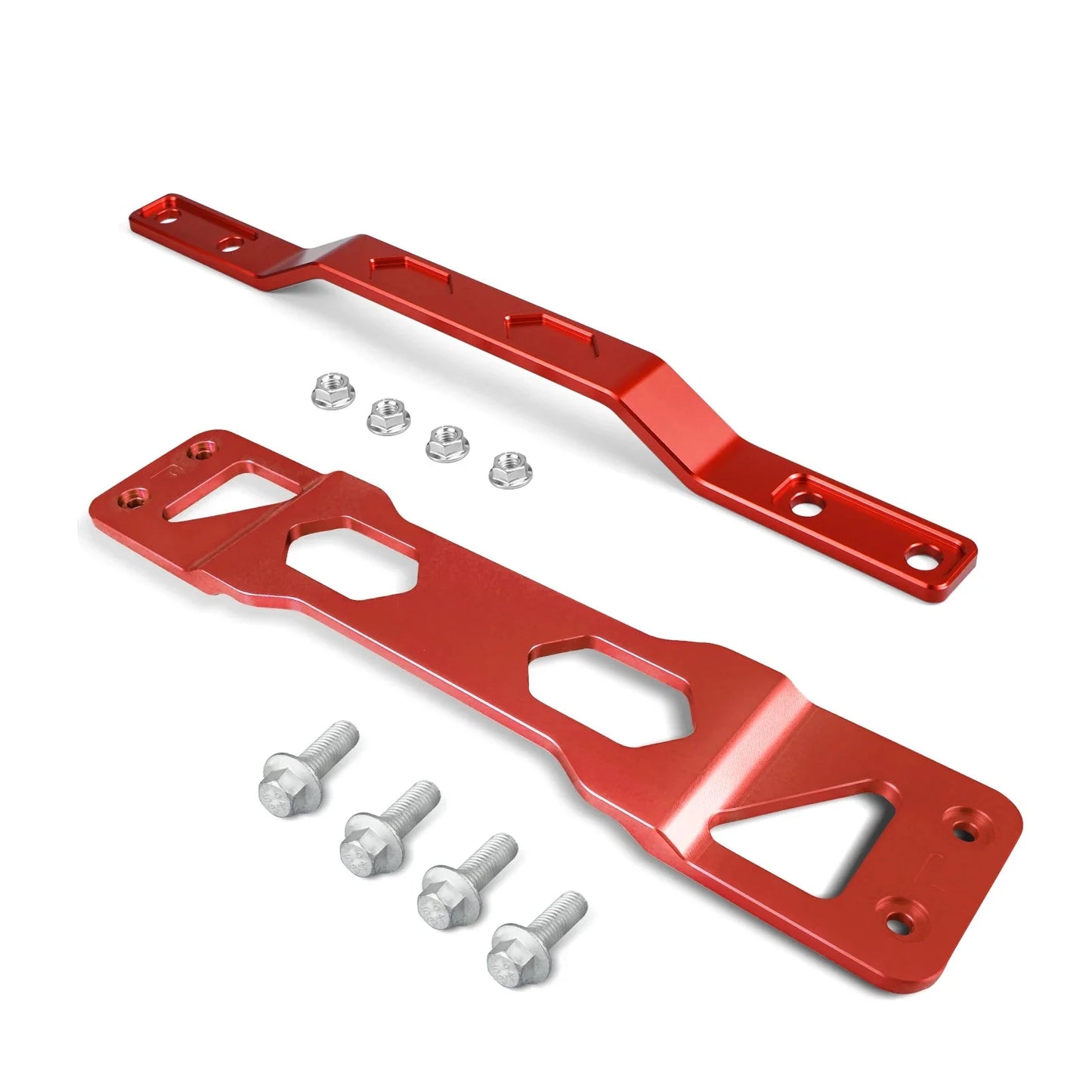 VW MQB Platform 6061 Aluminum Centre & Rear Tunnel Brace Set for Golf MK7 / MK8, Audi A3 / Q2, SEAT Leon / Ateca, Skoda Octavia / Superb (FWD / LHD Only / Replaces 5Q0804421B / 5Q0802128)