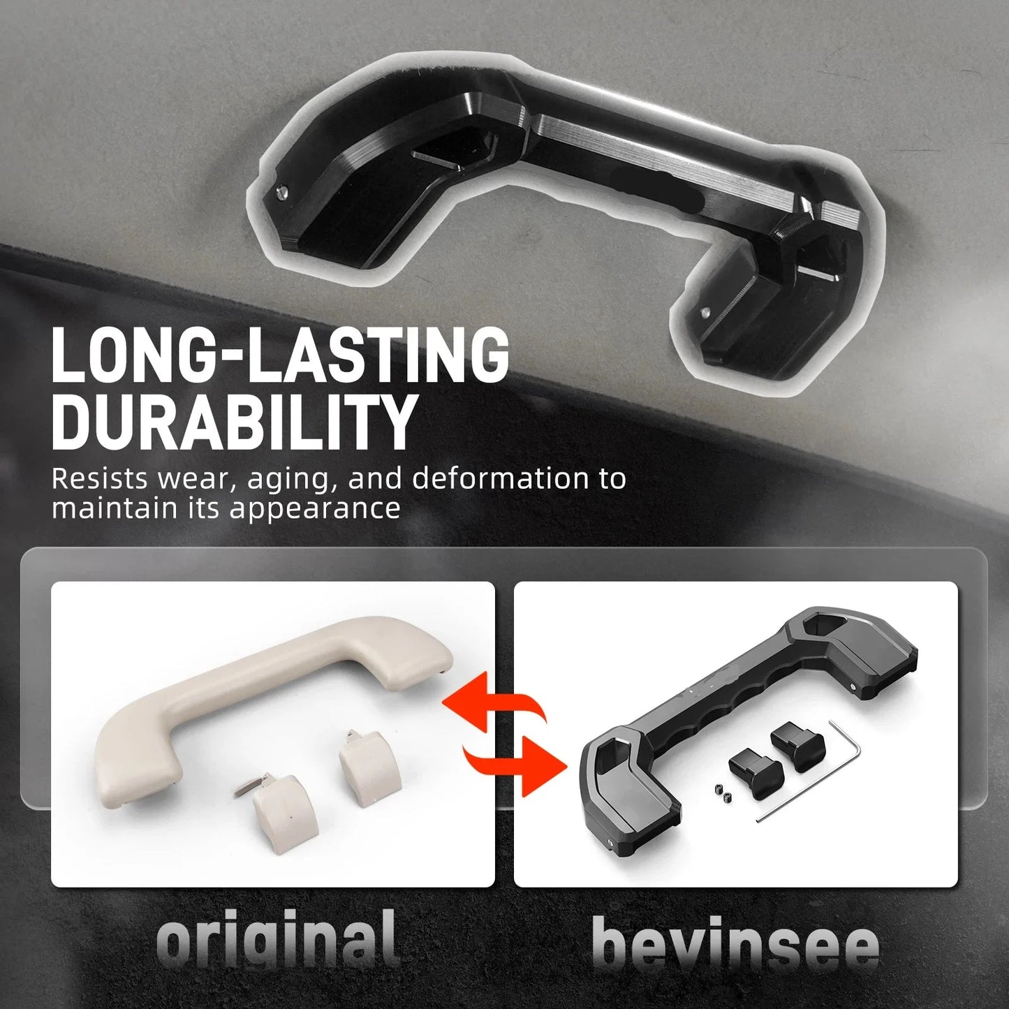 Toyota 4Runner / Yaris / Prius / Prius C / Prius V / Scion XB / XD Billet Aluminium Interior Grab Handle 2008 - 2024