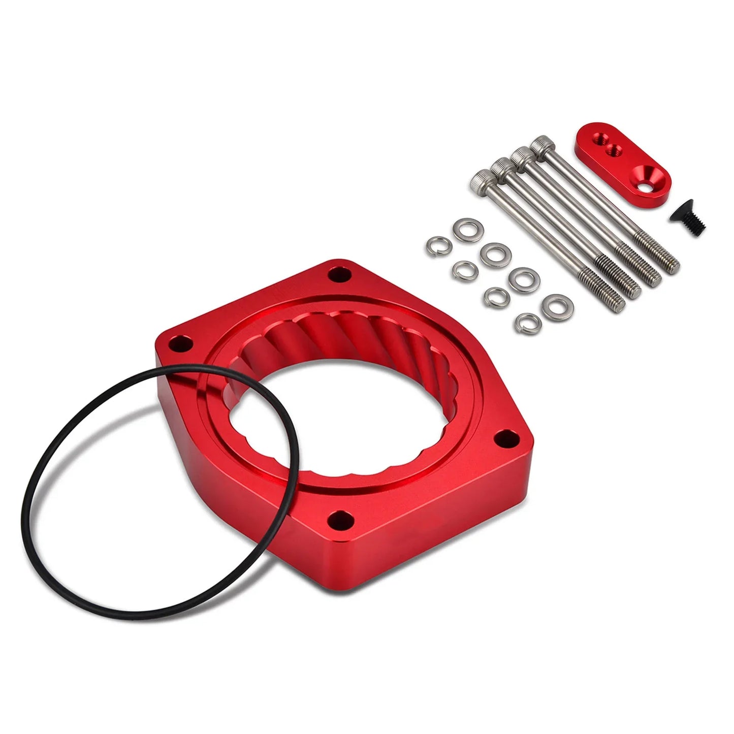 Chevy Silverado / Avalanche / Suburban / Tahoe, GMC Sierra / Yukon & Cadillac Escalade Billet Aluminum Throttle Body Spacer for 4.8L / 5.3L / 6.0L / 6.2L V8 Engines 2007 - 2013