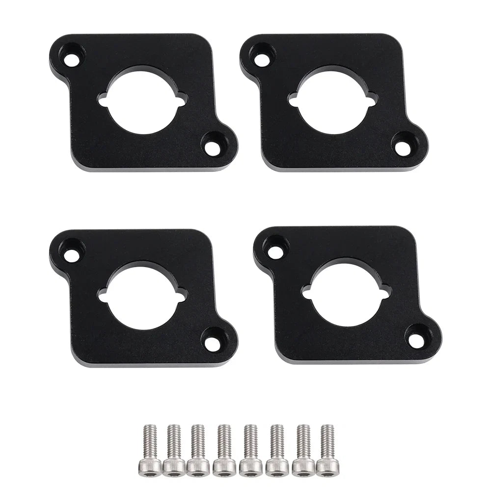 VW / Audi 1.8T 20V to 2.0 TFSI / R8 Coilpack Adapter Plate Set Billet Aluminum (Silver) for A3 / S3 / A4 / A6 / TT MK1 / Golf MK4 / GTI / Jetta / Beetle / Passat 1996 - 2011