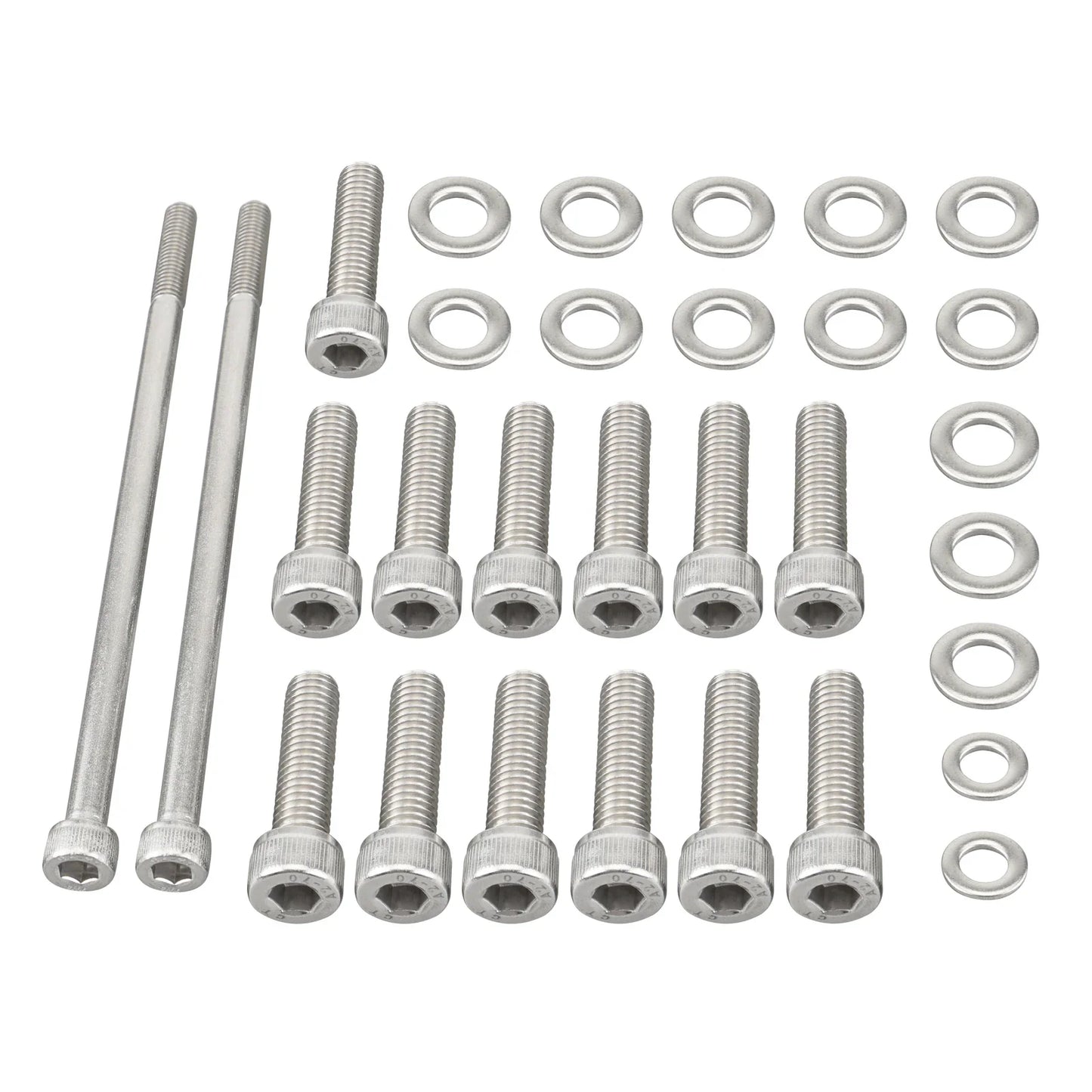 Chevy LS / LSX V8 Stainless Steel Oil Pan Bolt Kit for LS1 / LS2 / LS3 / LS6 / LS7 & Vortec 4.8L / 5.3L / 6.0L / 6.2L Truck Engines (Gen III / Gen IV)
