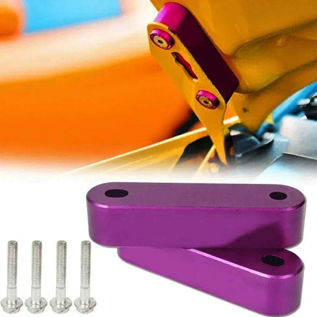 Universal Aluminum Hood Vent Spacer Riser Kit (Black / Purple / Silver)